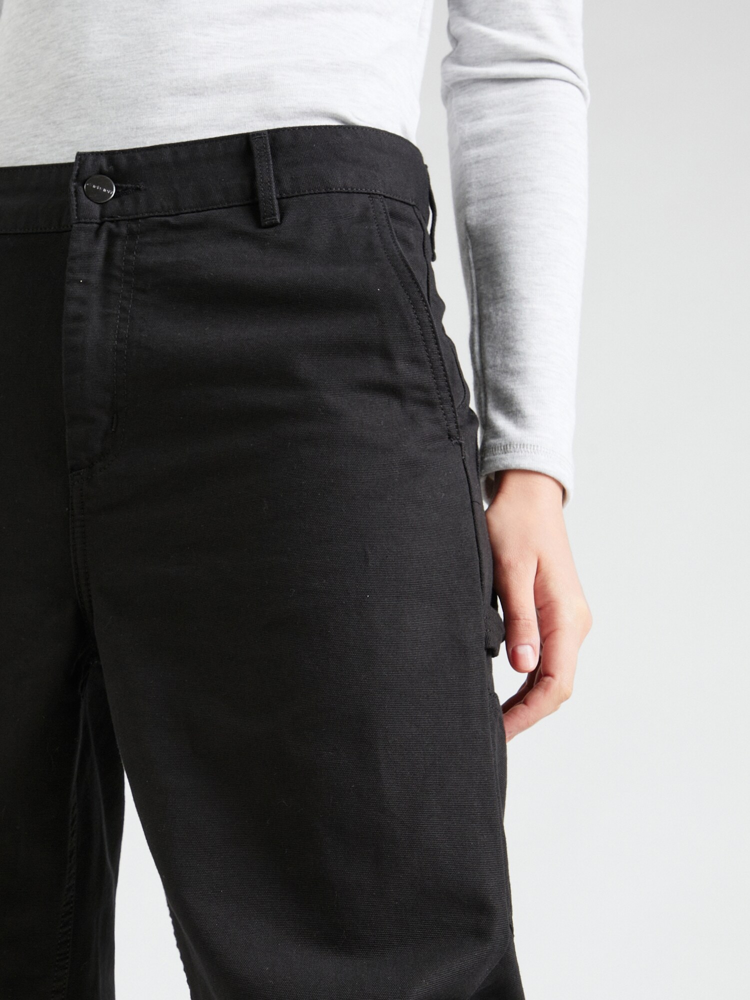 Carhartt WIP Nohavice 'Pierce' čierna / šedobiela (obrázok 5)