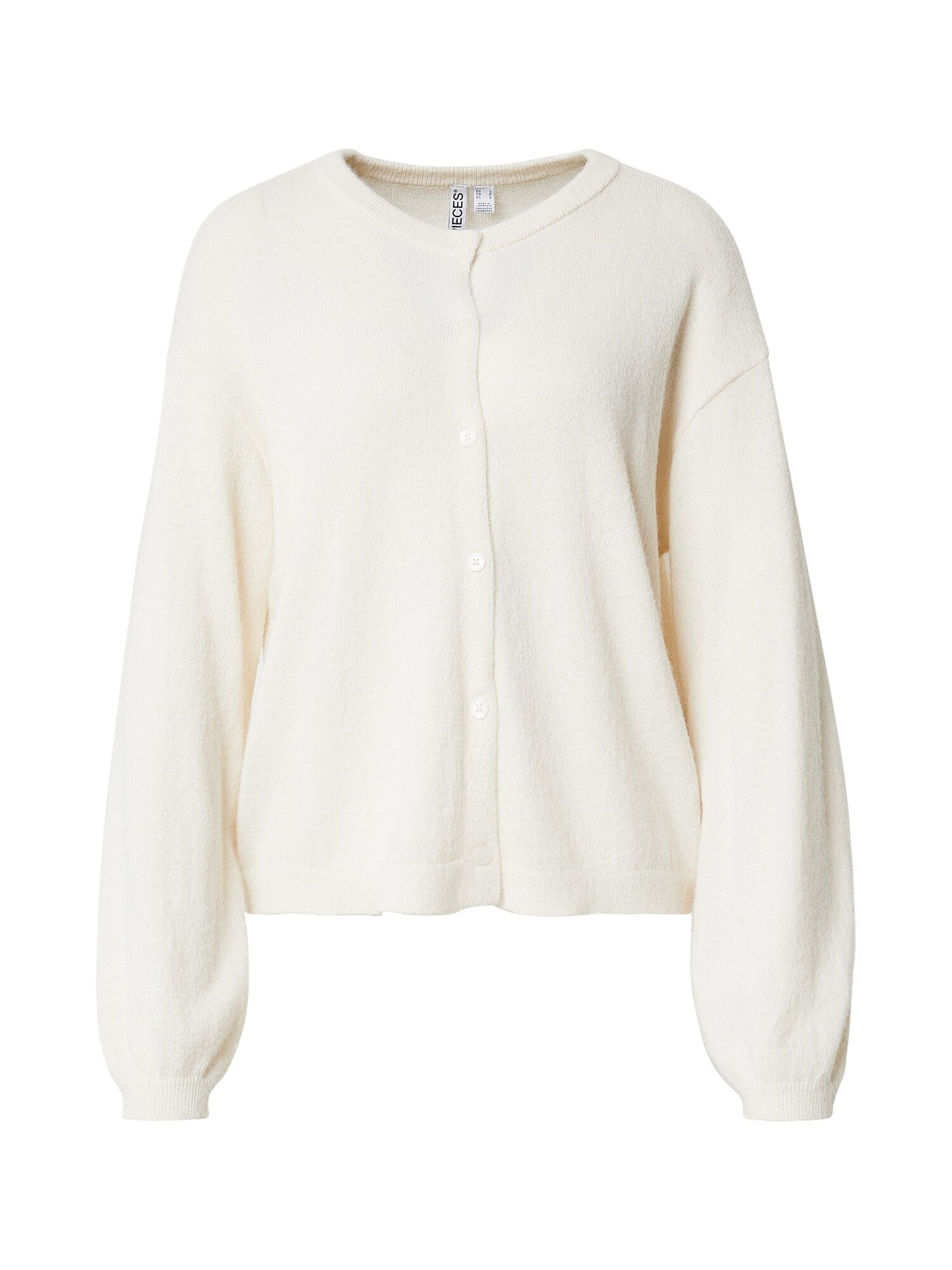 PIECES Geacă tricotată PCNAOMI  alb natural