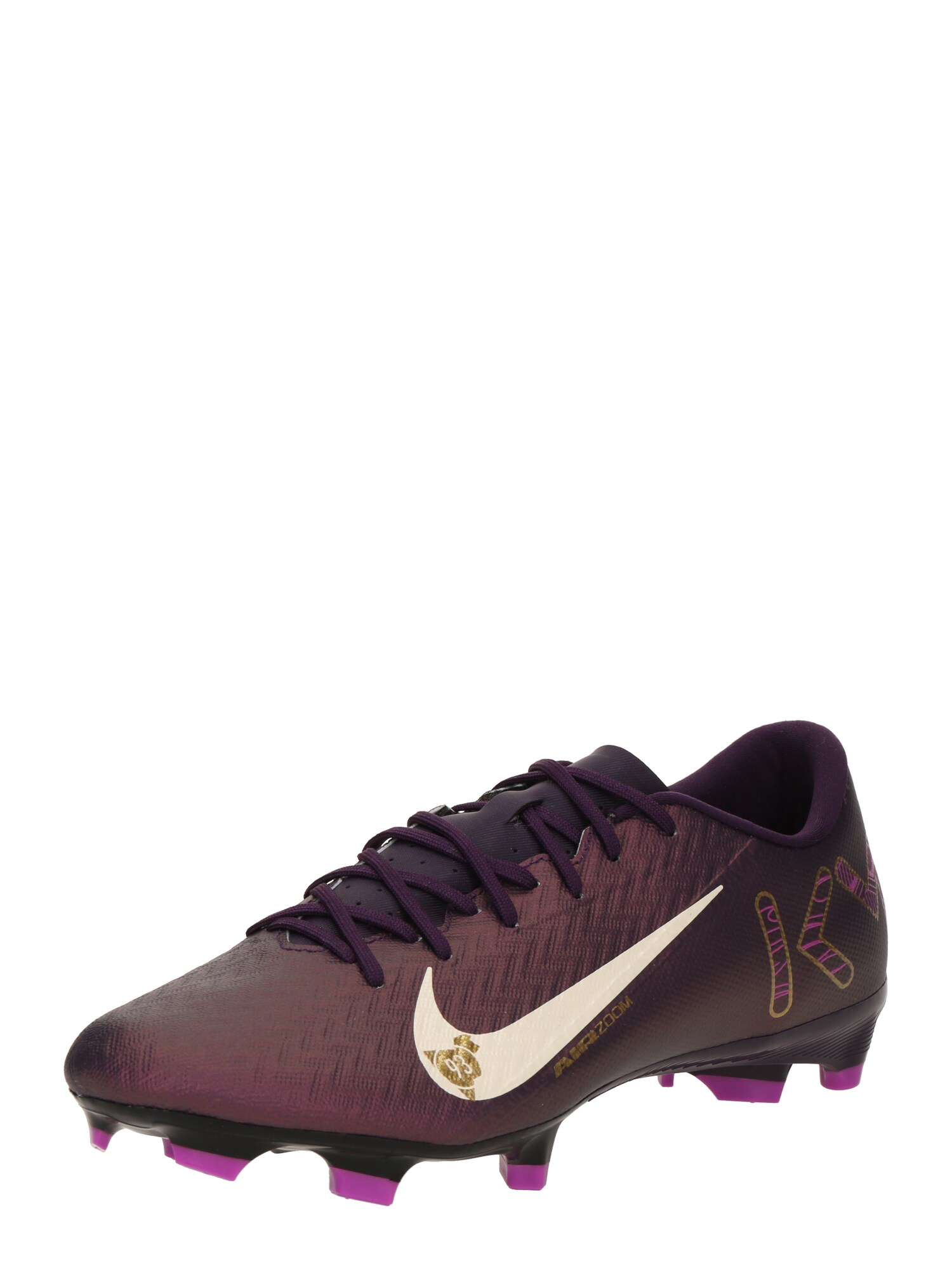 NIKE Futballcipők 'ZOOM VAPOR 16 ACADEMY'  világos bézs / padlizsán / orchidea / földi szeder akciós termékkép 1