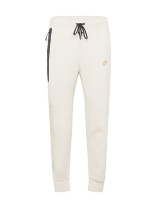 Nike Sportswear Broek ‘TCH FLEECE’ Ivoor / Geel / Zwart