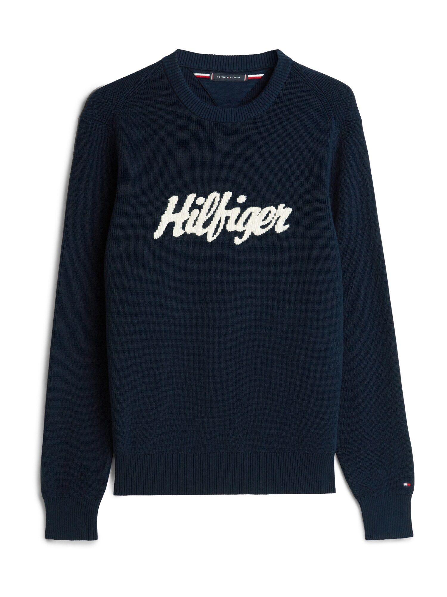 TOMMY HILFIGER Pulover  bleumarin / alb