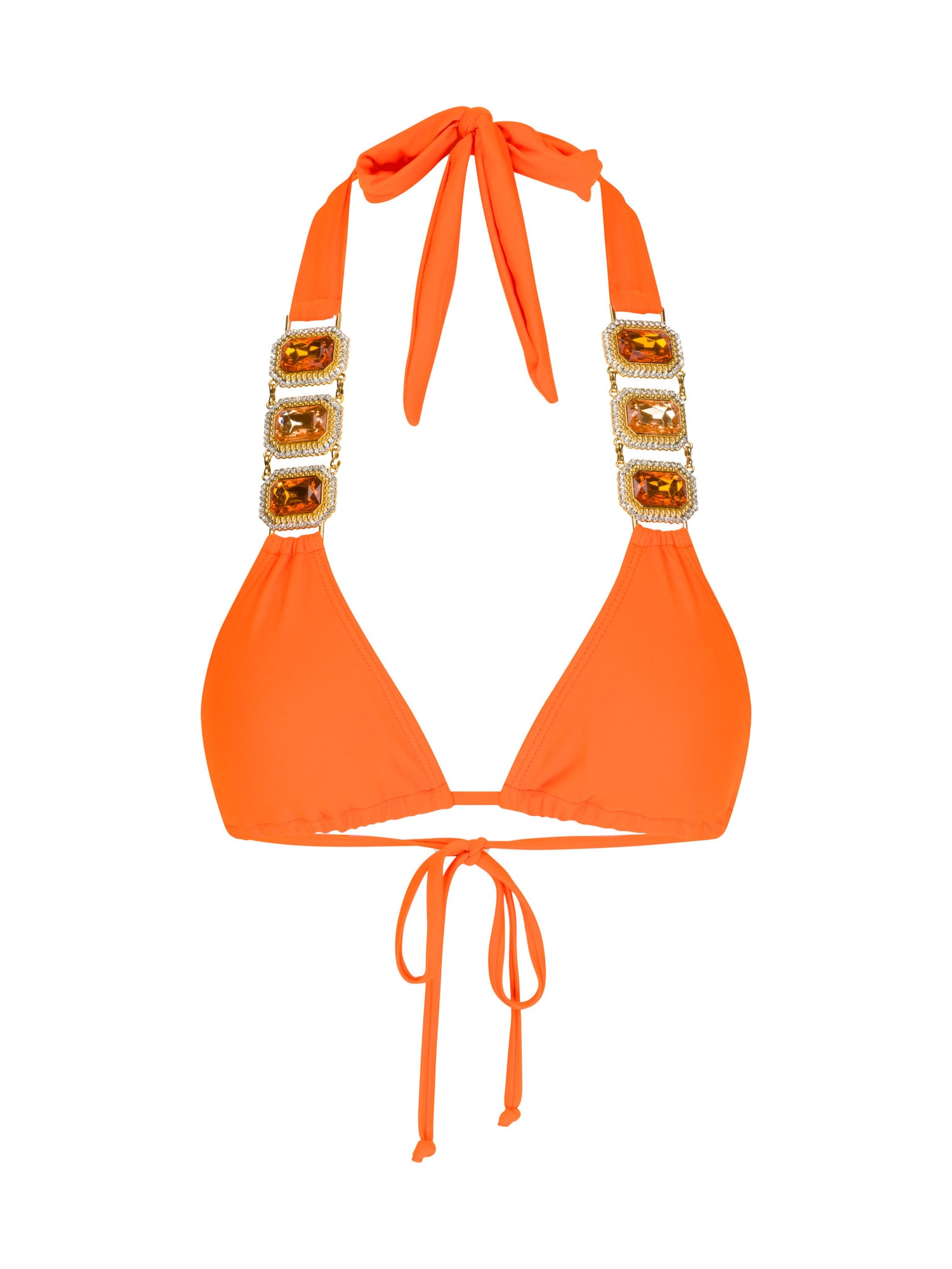 Moda Minx Sutien costum de baie 'Boujee'  auriu / portocaliu / transparent