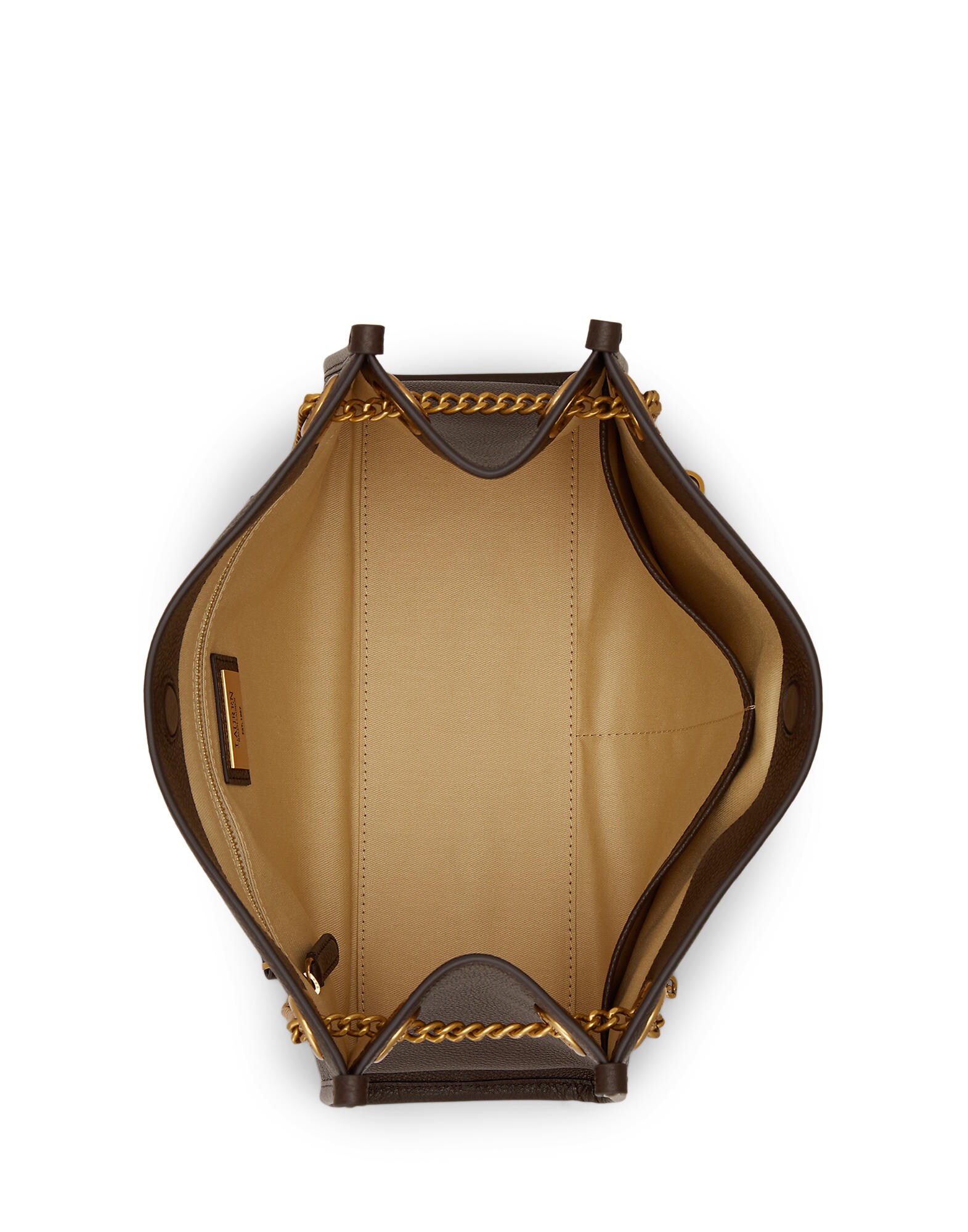 Lauren Ralph Lauren Bolso de hombro 'BRDLY'  marrón oscuro