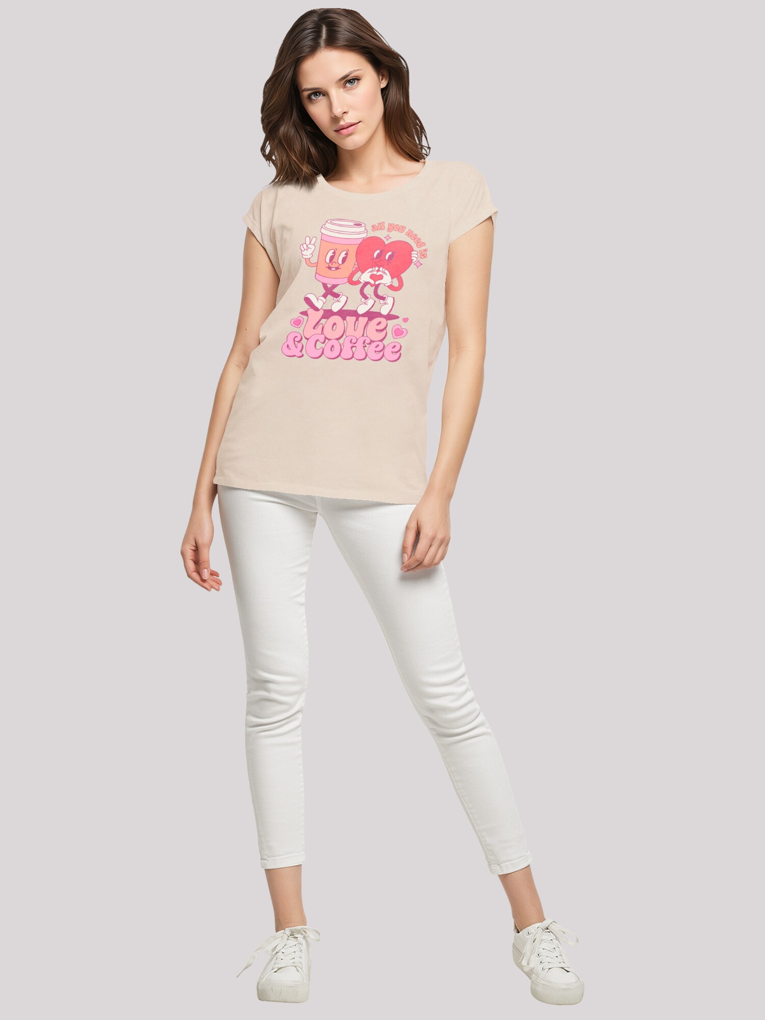 Thumbnail - F4NT4STIC T-Shirt Love And Coffe Valentinstag