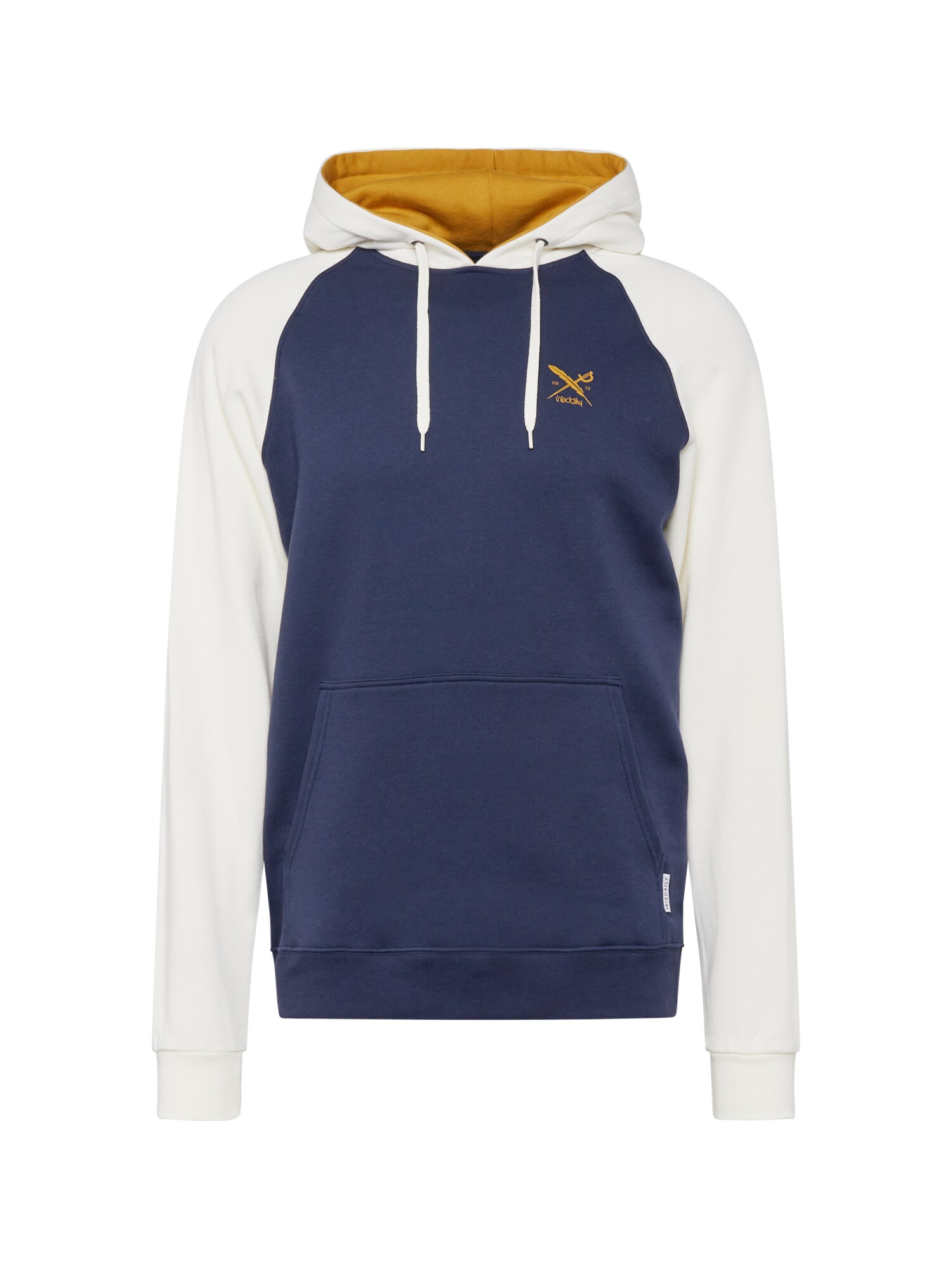 Iriedaily Sweatshirt 'De College'  marinho / caril / branco