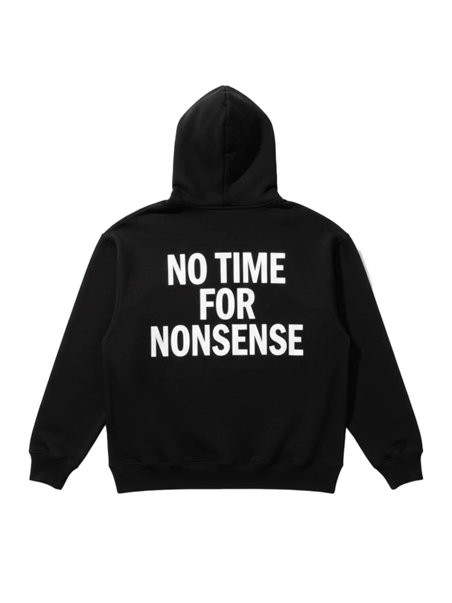 Kleidermafia Jersey 'Oversize “No Time for Nonsense” Hoodie - Black and White'  negro
