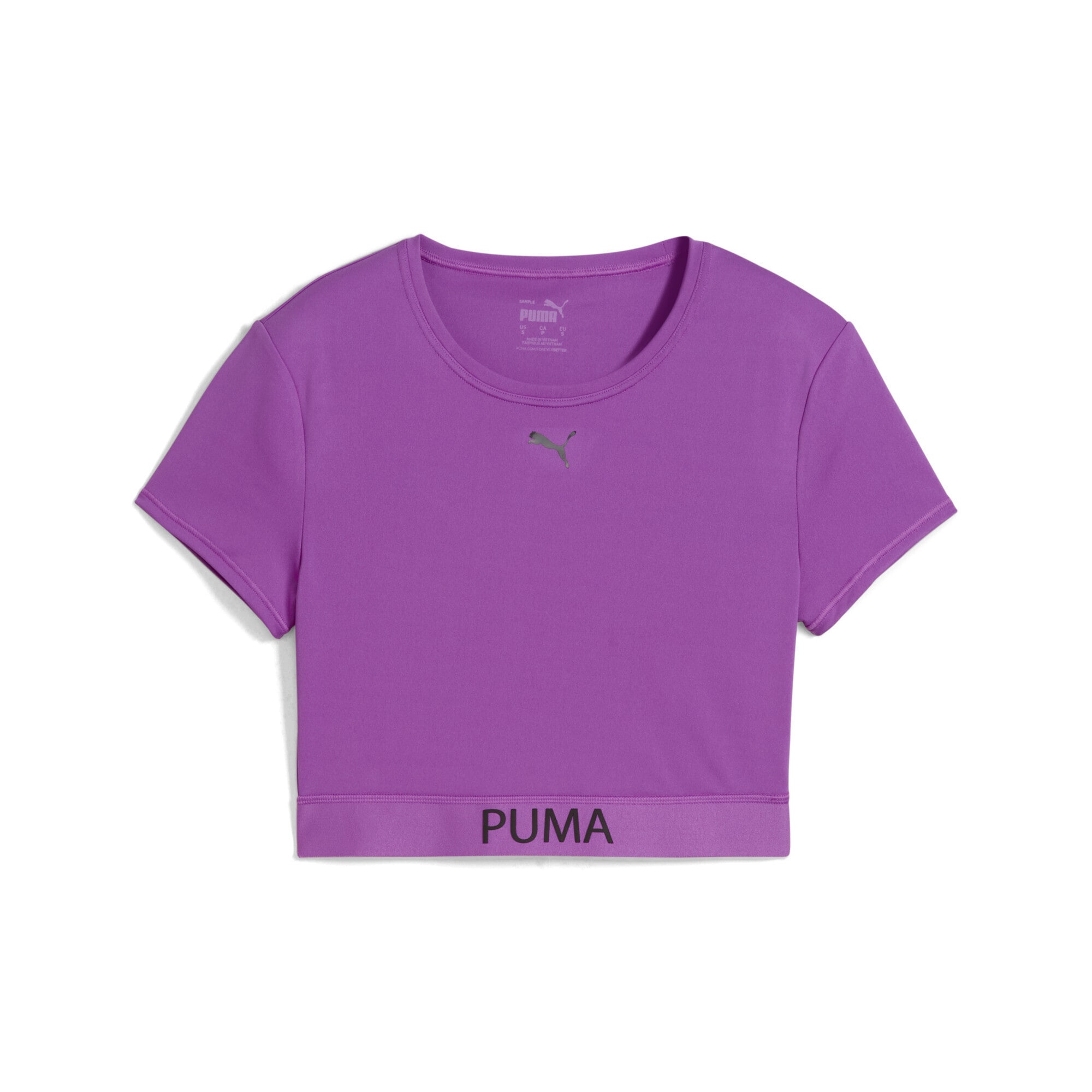 PUMA Tricou funcțional Strong  mov închis / negru