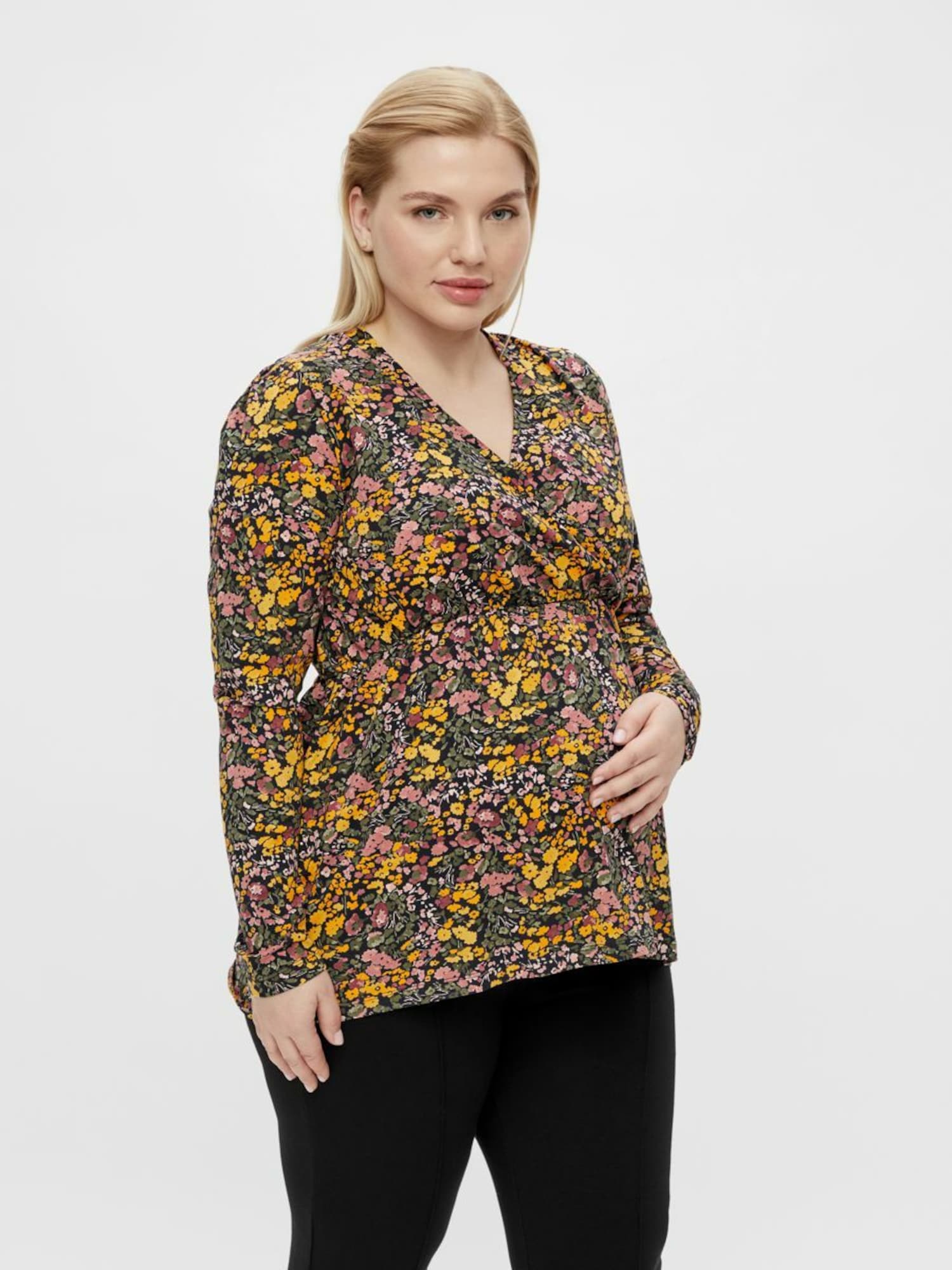Mamalicious Curve Póló 'BETSY'  tengerészkék / narancs / fáradt rózsaszín / fehér termék 2. képe