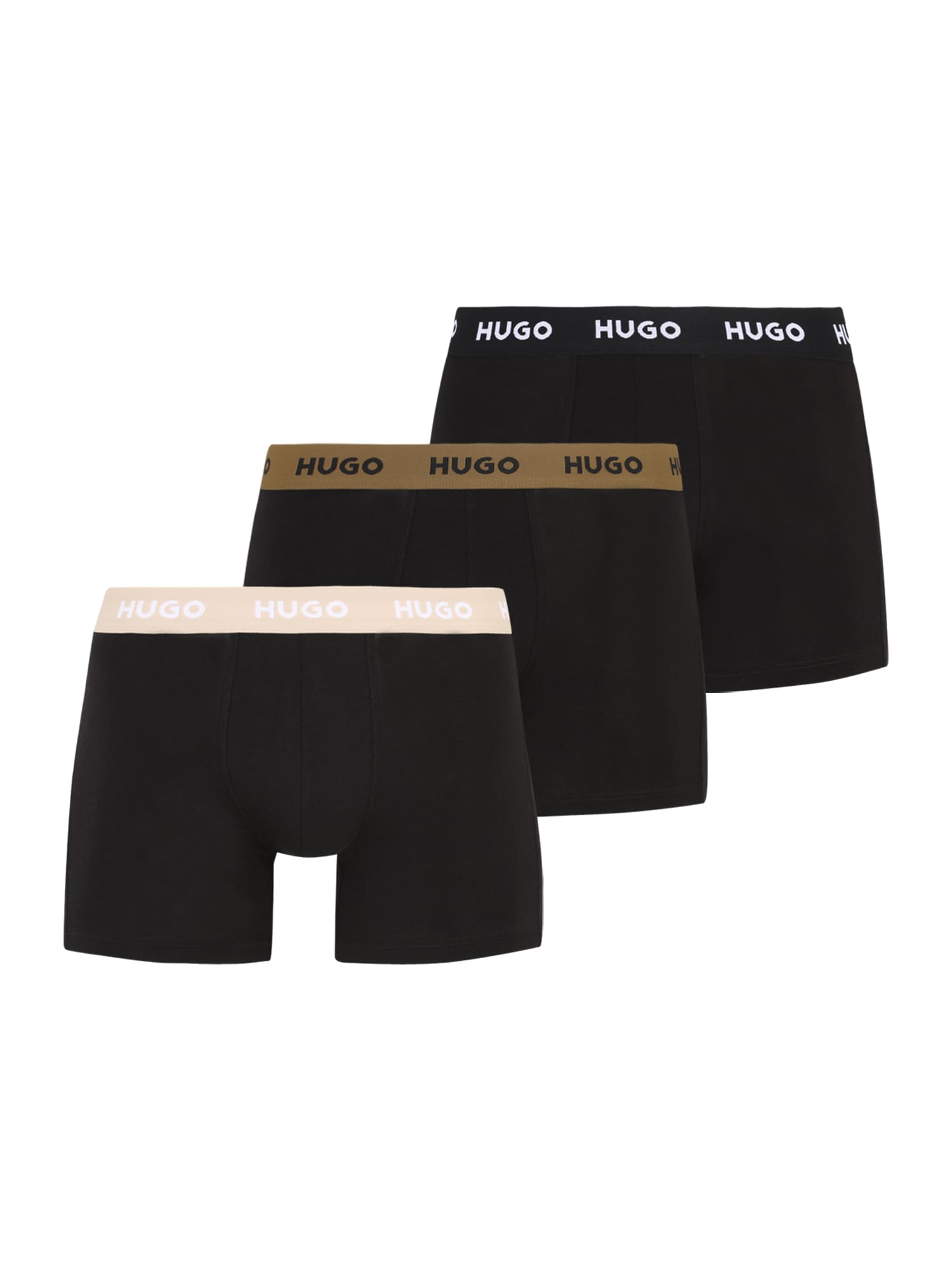 HUGO Boxeri  bej / kaki / negru / alb