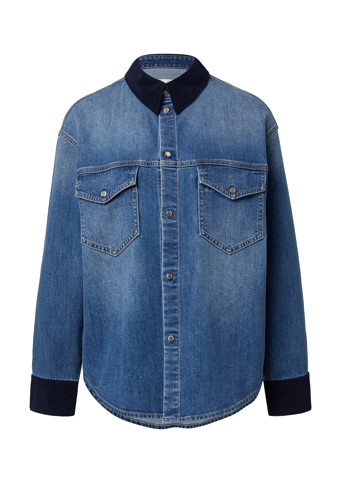 s.Oliver Prechodná bunda  námornícka modrá / modrá denim