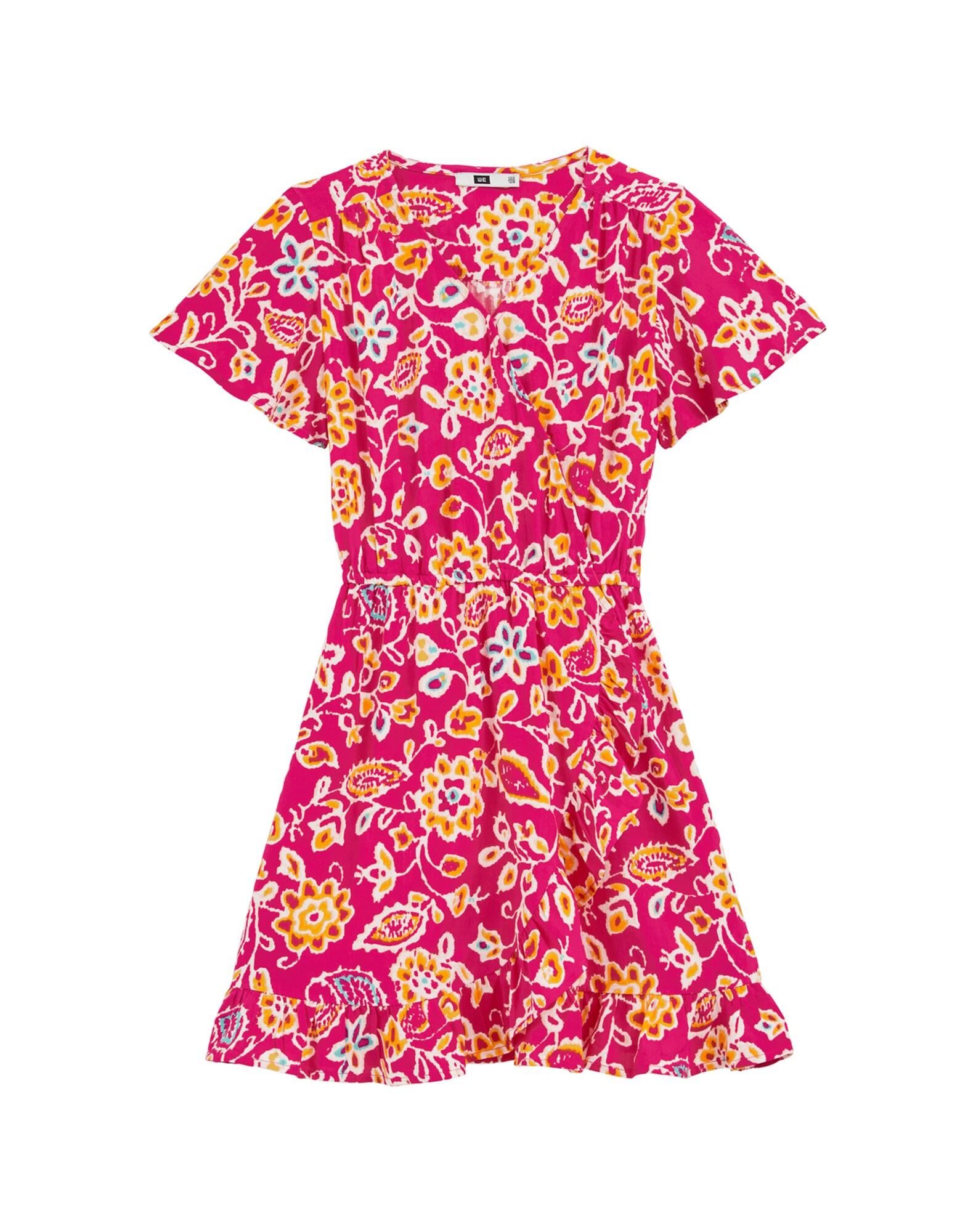 WE Fashion Ruha  sárga / rózsaszín / sötét-rózsaszín / fehér akciós termékkép 1
