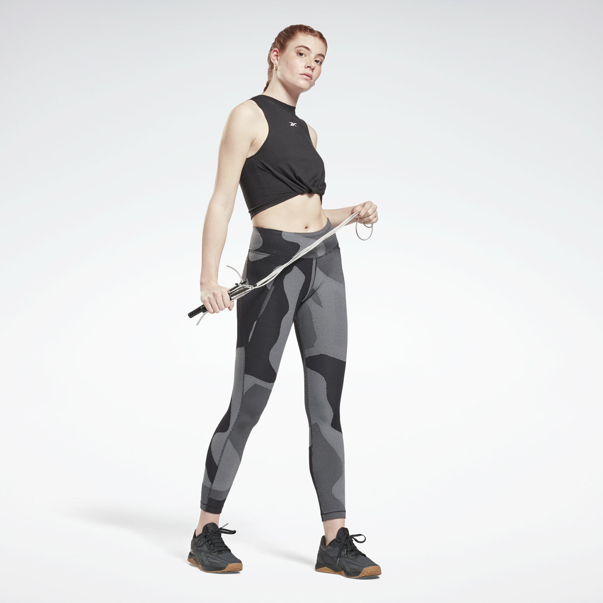 Reebok Sport top  fekete / fehér termék 2. képe