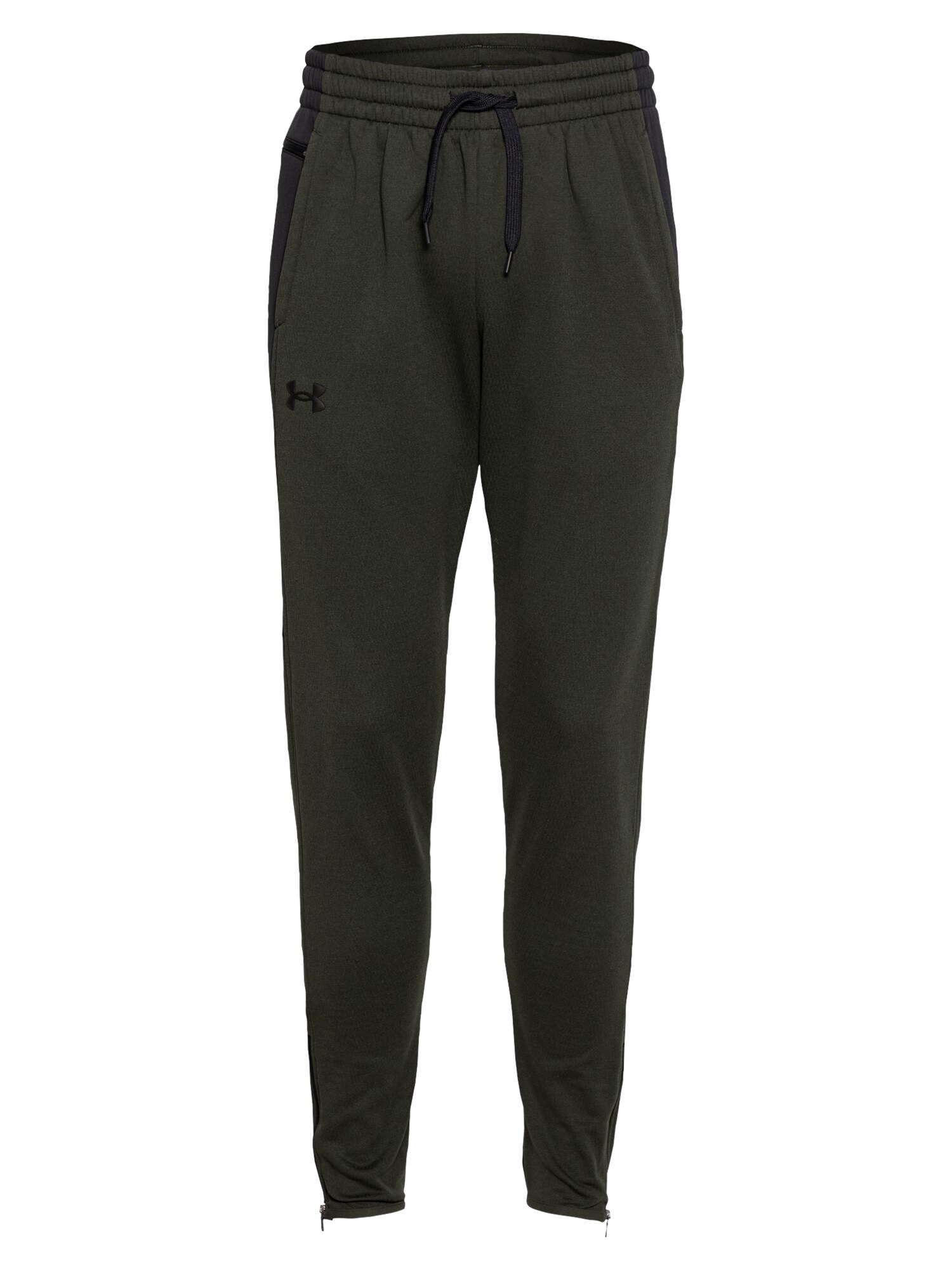 UNDER ARMOUR Sportinės kelnės  tamsiai žalia / juoda