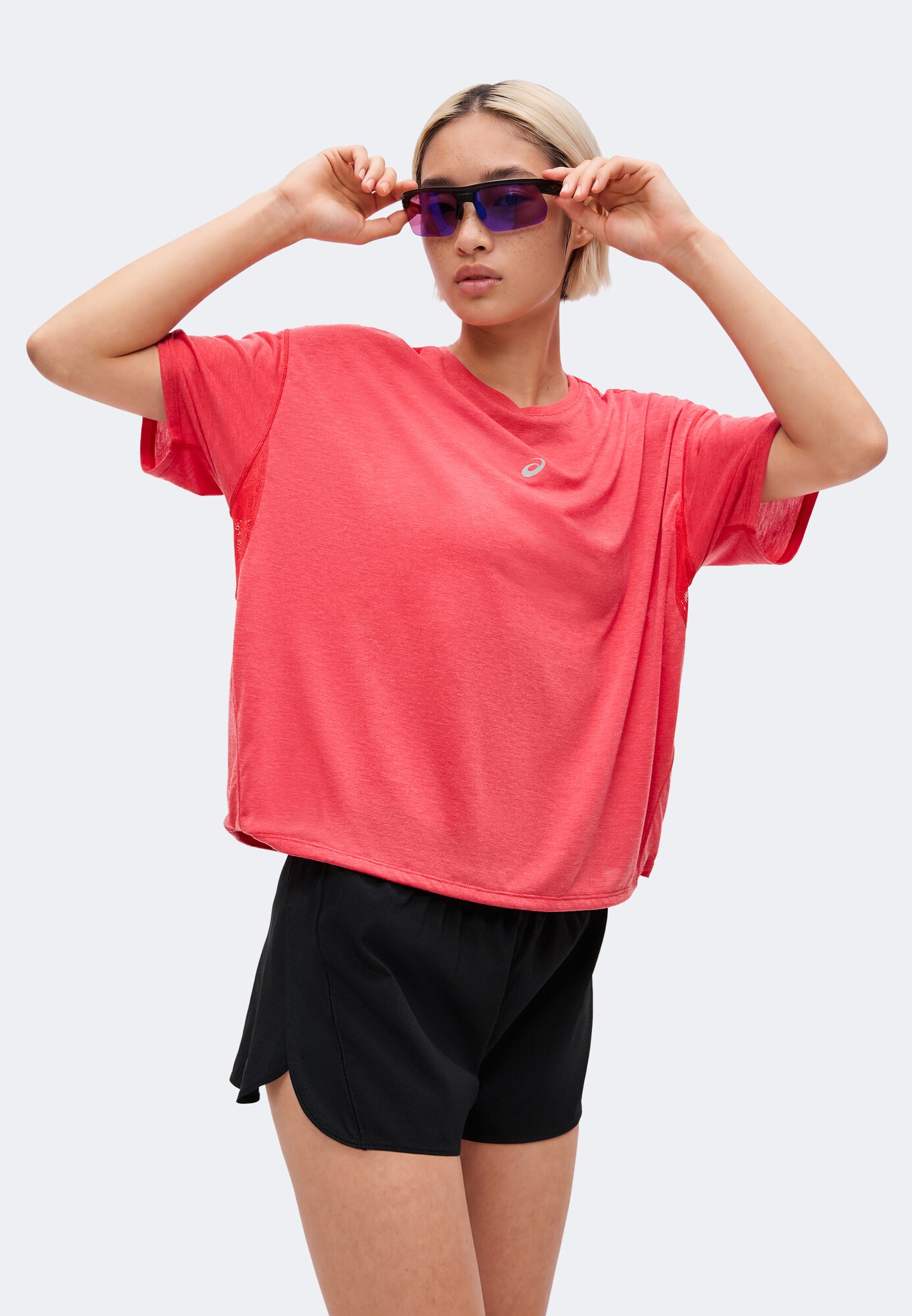 ASICS Camiseta funcional 'NAGINO' melón / blanco – imagen 3