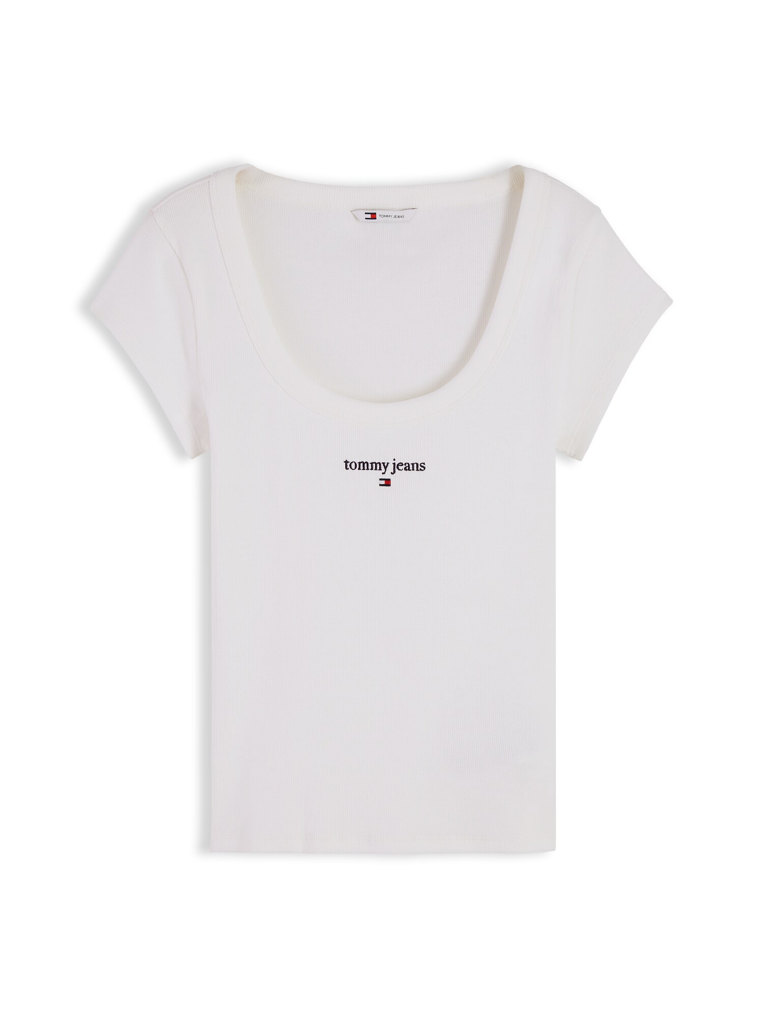 Tommy Jeans Tricou negru / alb