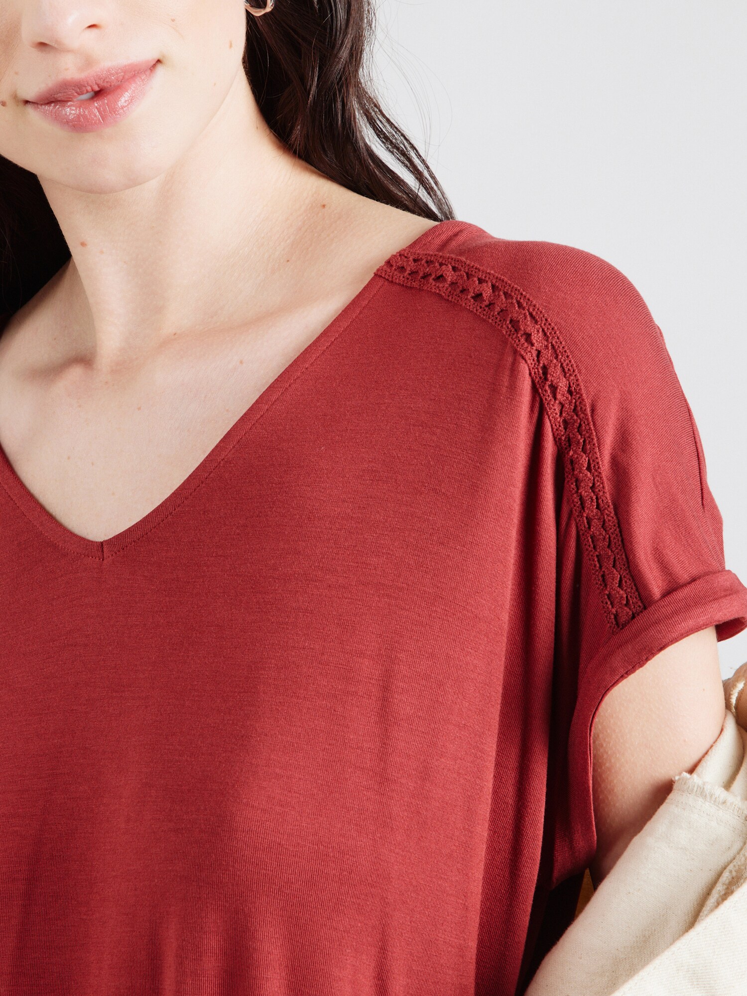 VERO MODA Tričko 'VMVANESSA' hrdzavohnedá (obrázok 5)