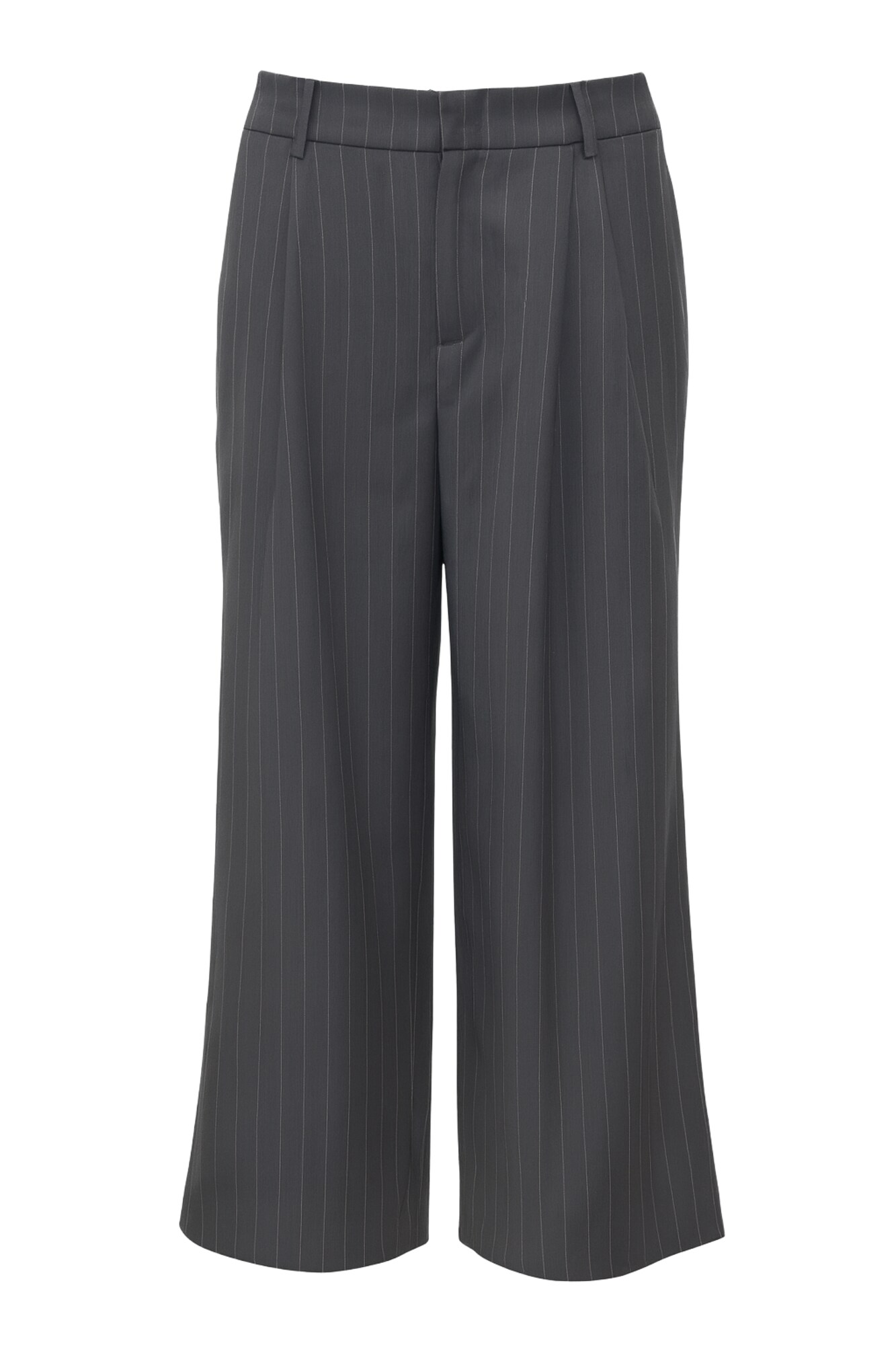 studioselect Pantaloni cutați Zelda  gri amestecat / alb