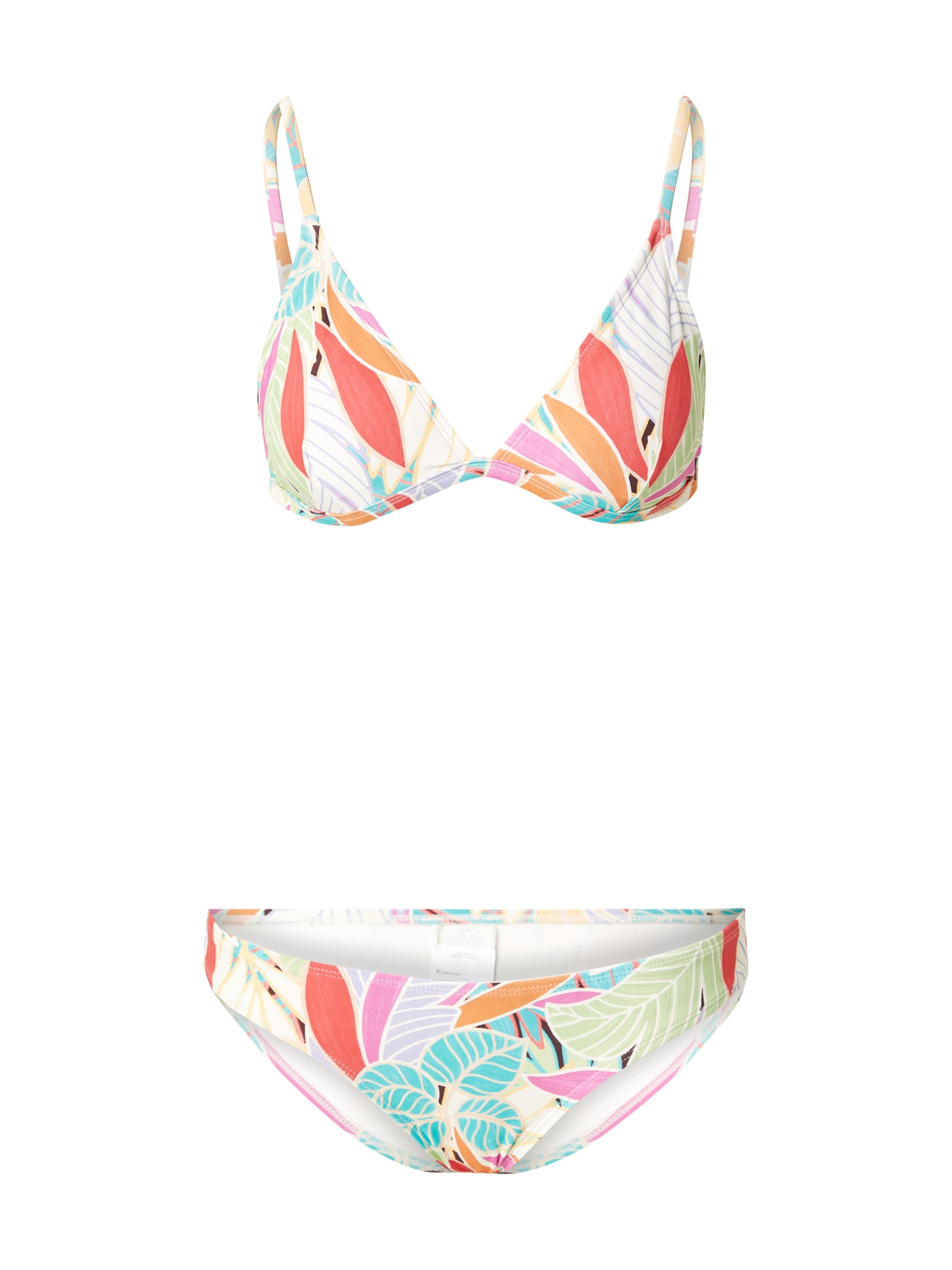 RIP CURL Costum de baie două piese  turcoaz / portocaliu / roz / alb