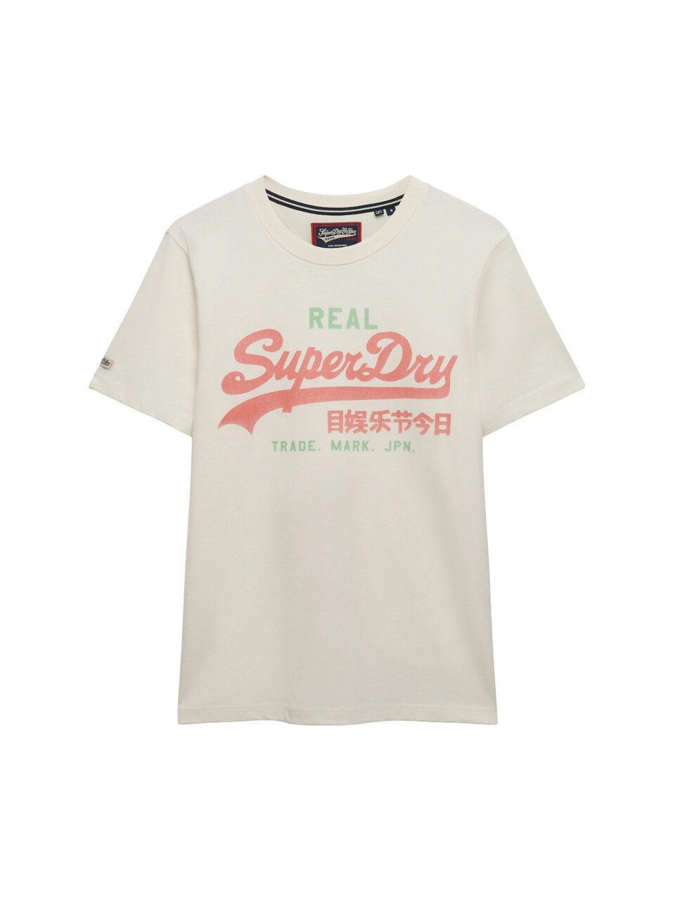 T-shirt 'Vintage Classic' ljusgrön / ljusröd