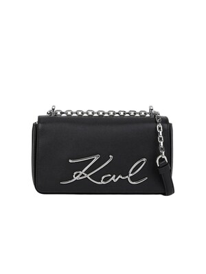 Karl Lagerfeld Bolso de hombro 'K/SIGNATURE 2.0 SLIM SM CB'  negro