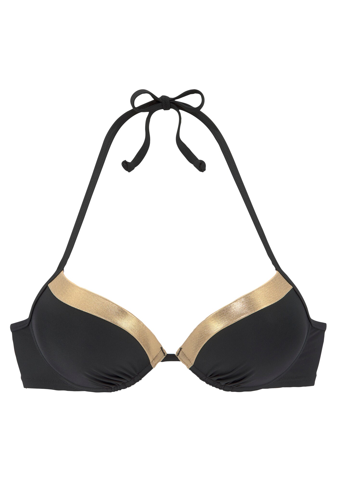 LASCANA Bikinový top  zlatá žltá / čierna