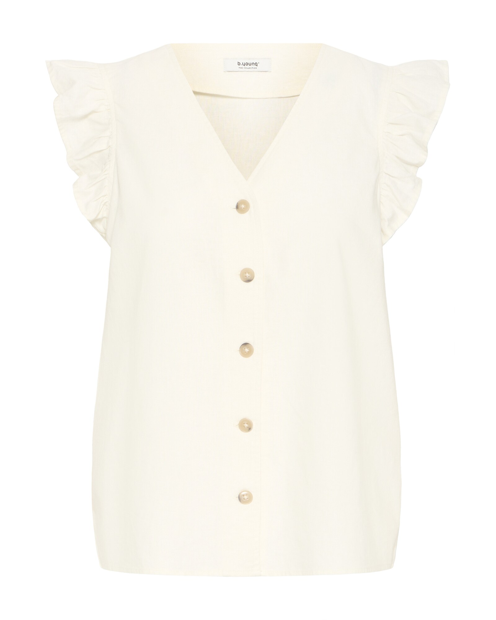 b.young Blusa 'BYFALAKKA'  blanco lana