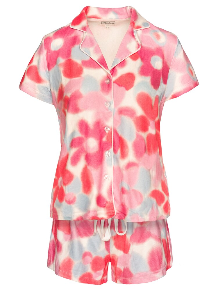 PJ Salvage Shorty 'Spread Kindness' mit Haarband Damen Größe XL hellblau / pink / weiß Winterkleid