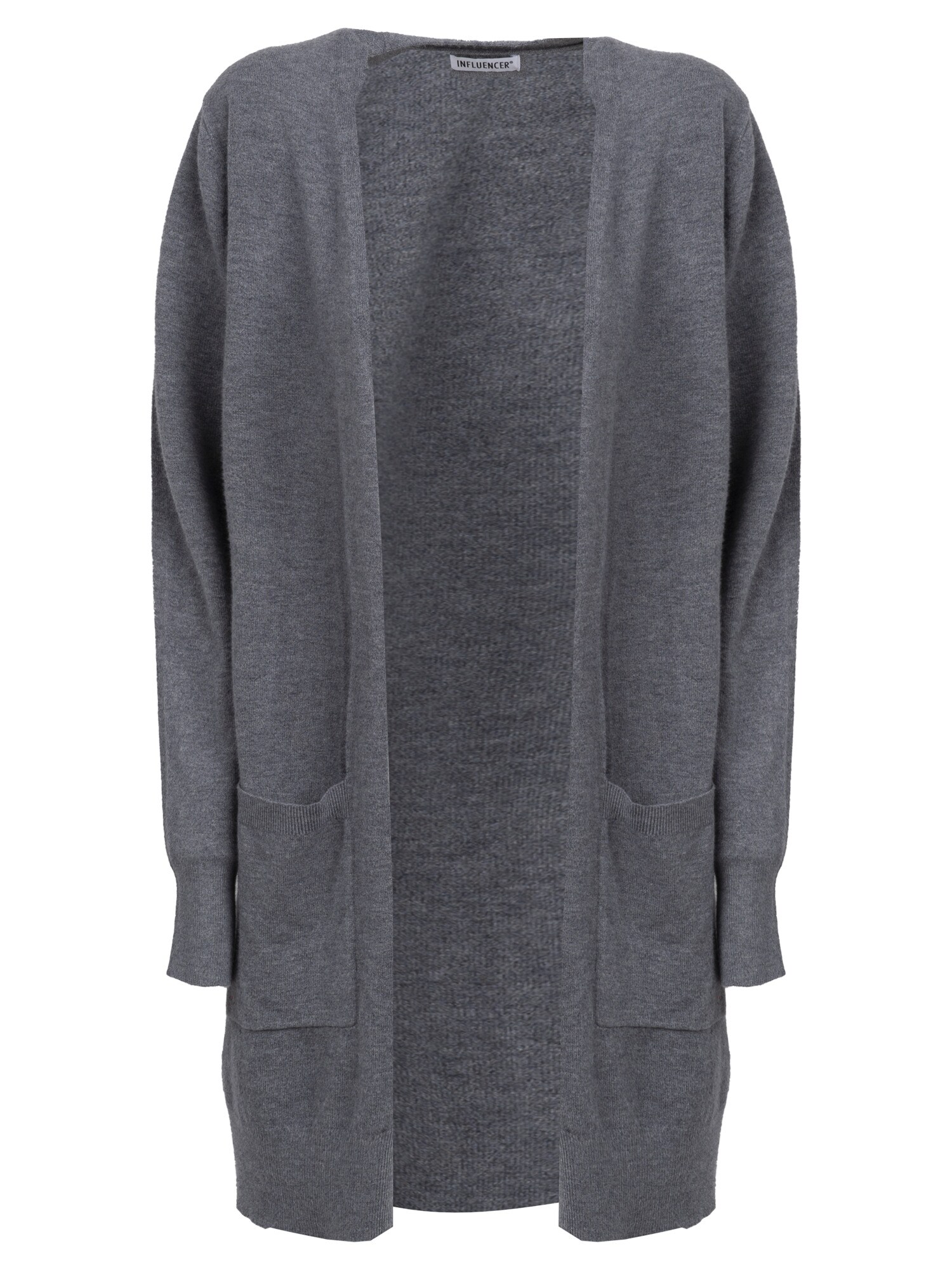 Influencer Geacă tricotată  gri