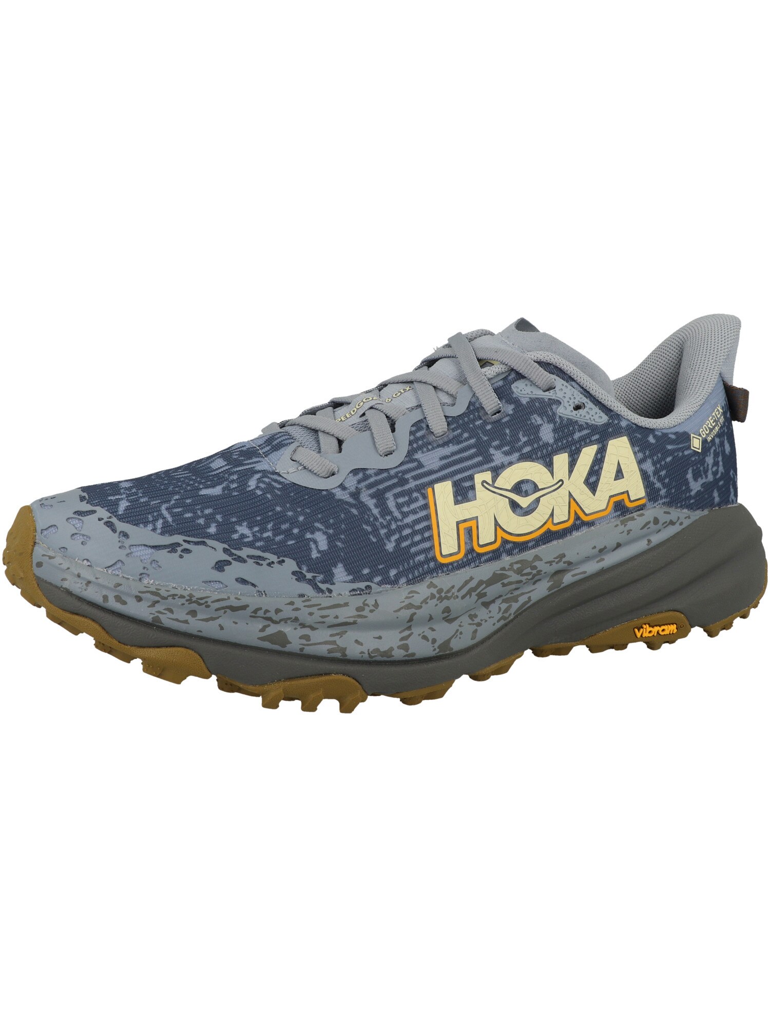 HOKA Zapatillas de running 'Speedgoat 6' azul paloma / azul oscuro / amarillo claro / naranja