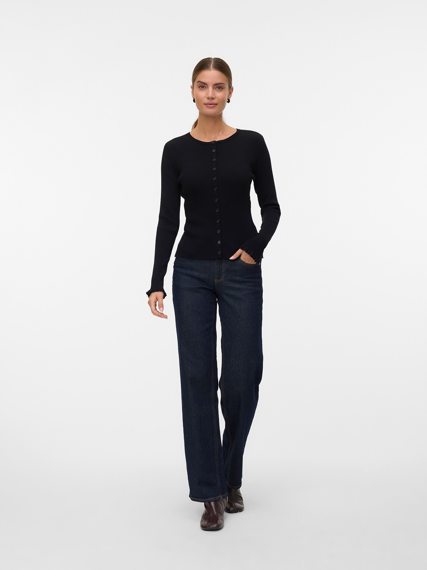 VERO MODA Kardigán 'VMWONDER' čierna (obrázok 4)