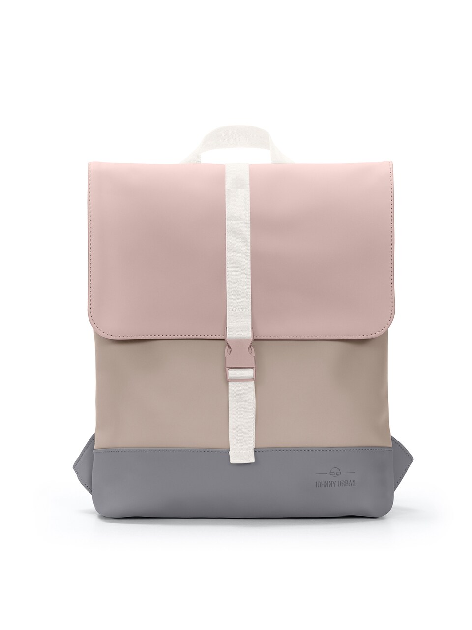 Ryggsäck 'Ruby' mörkbeige / rökgrå / rosa