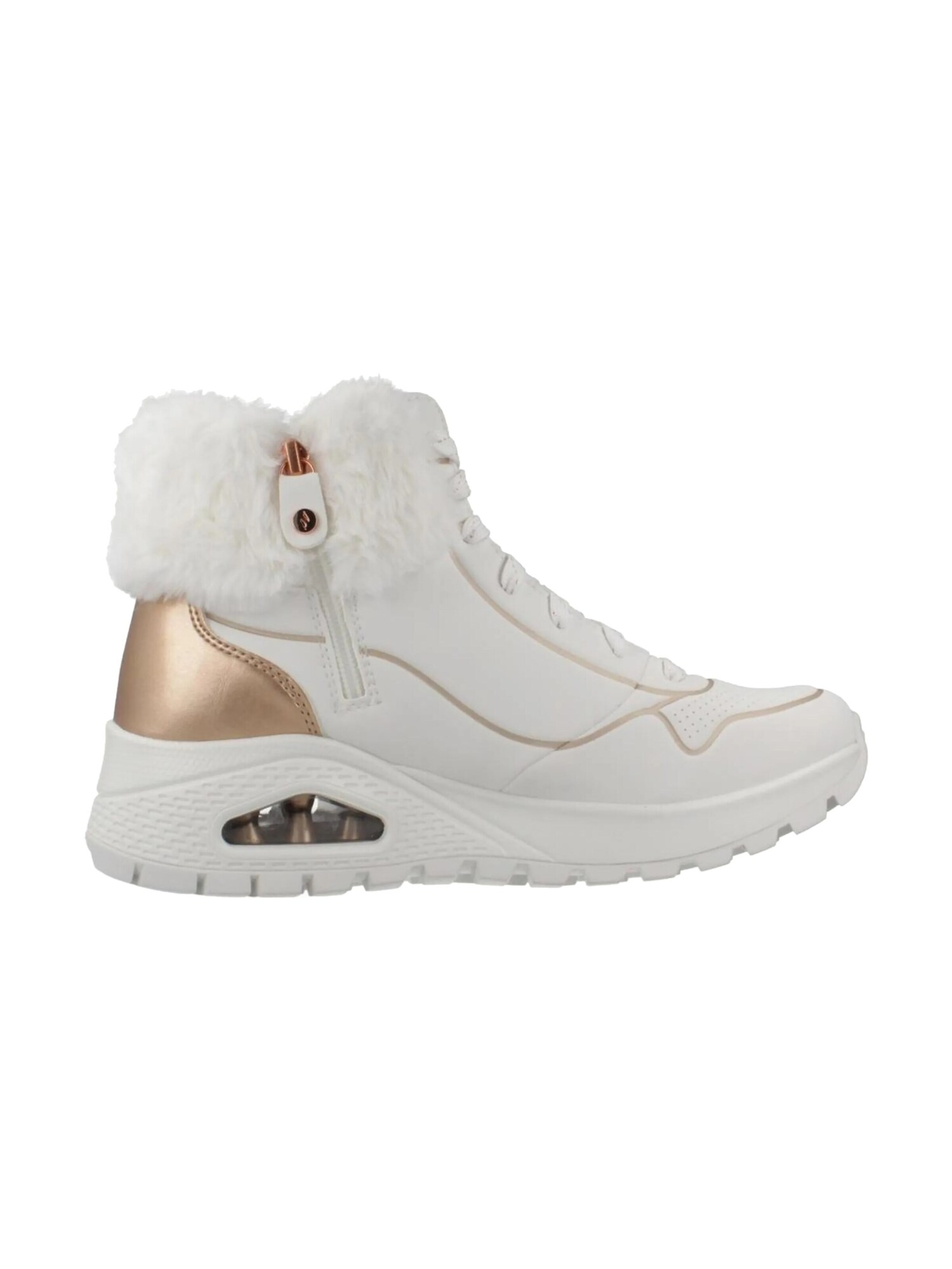 SKECHERS Zapatillas deportivas altas 'Skeckers Uno Rugged Fall Shimmer – Hohe Sneaker mit Schnürung'  blanco