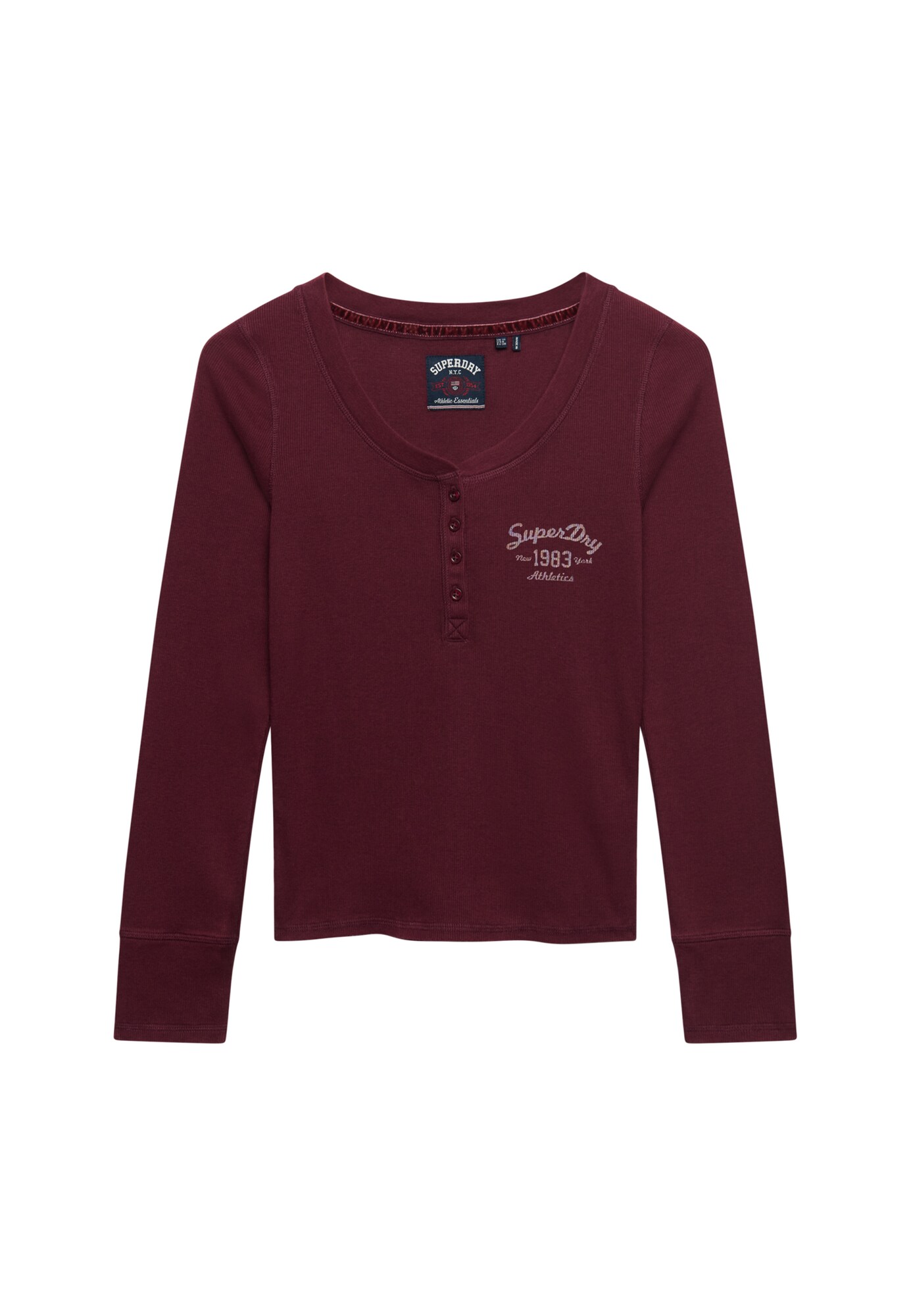 Superdry & Co Tricou roșu bordeaux / roșu pastel