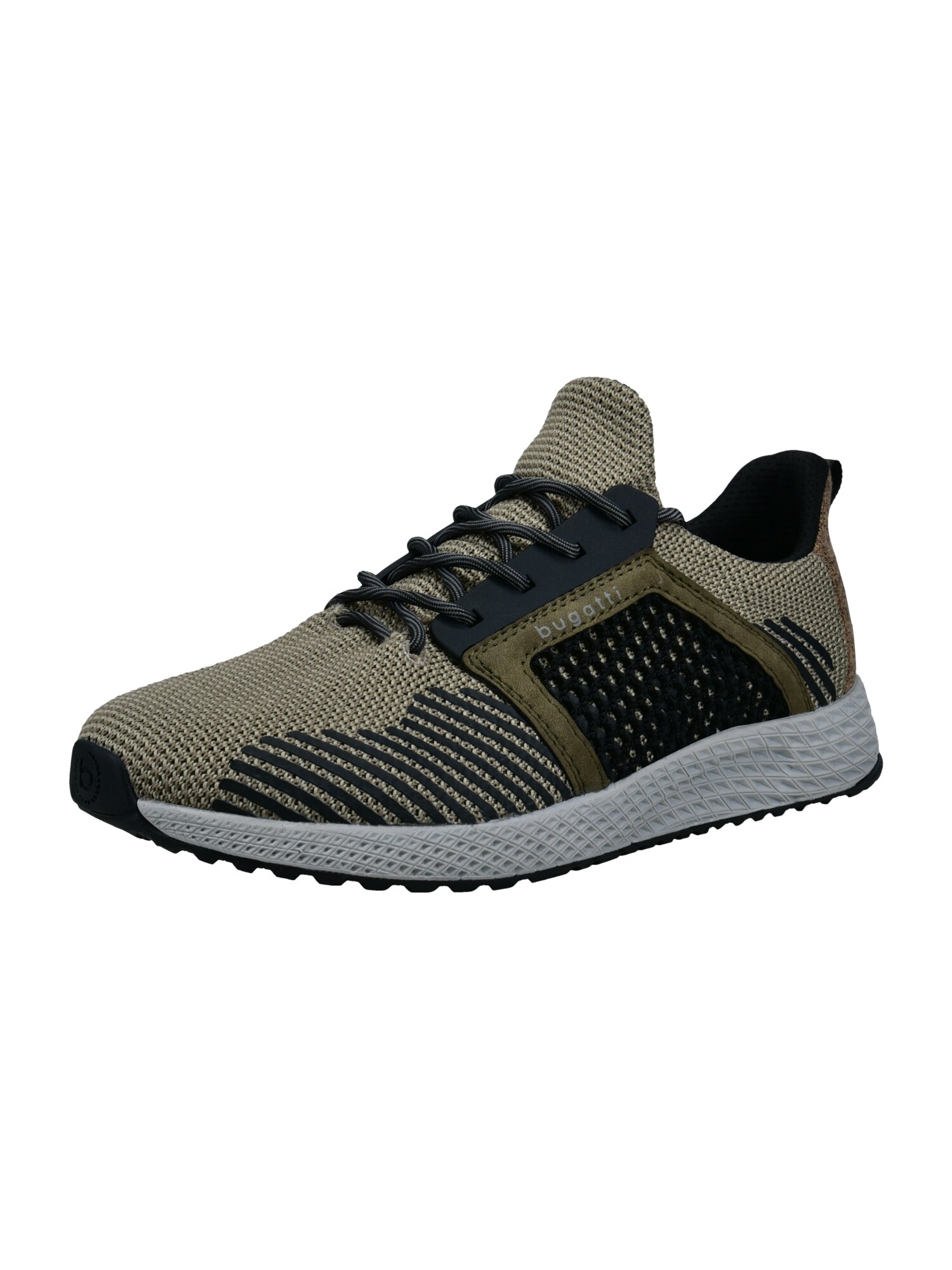 bugatti Sneaker low  gri / kaki / oliv / negru