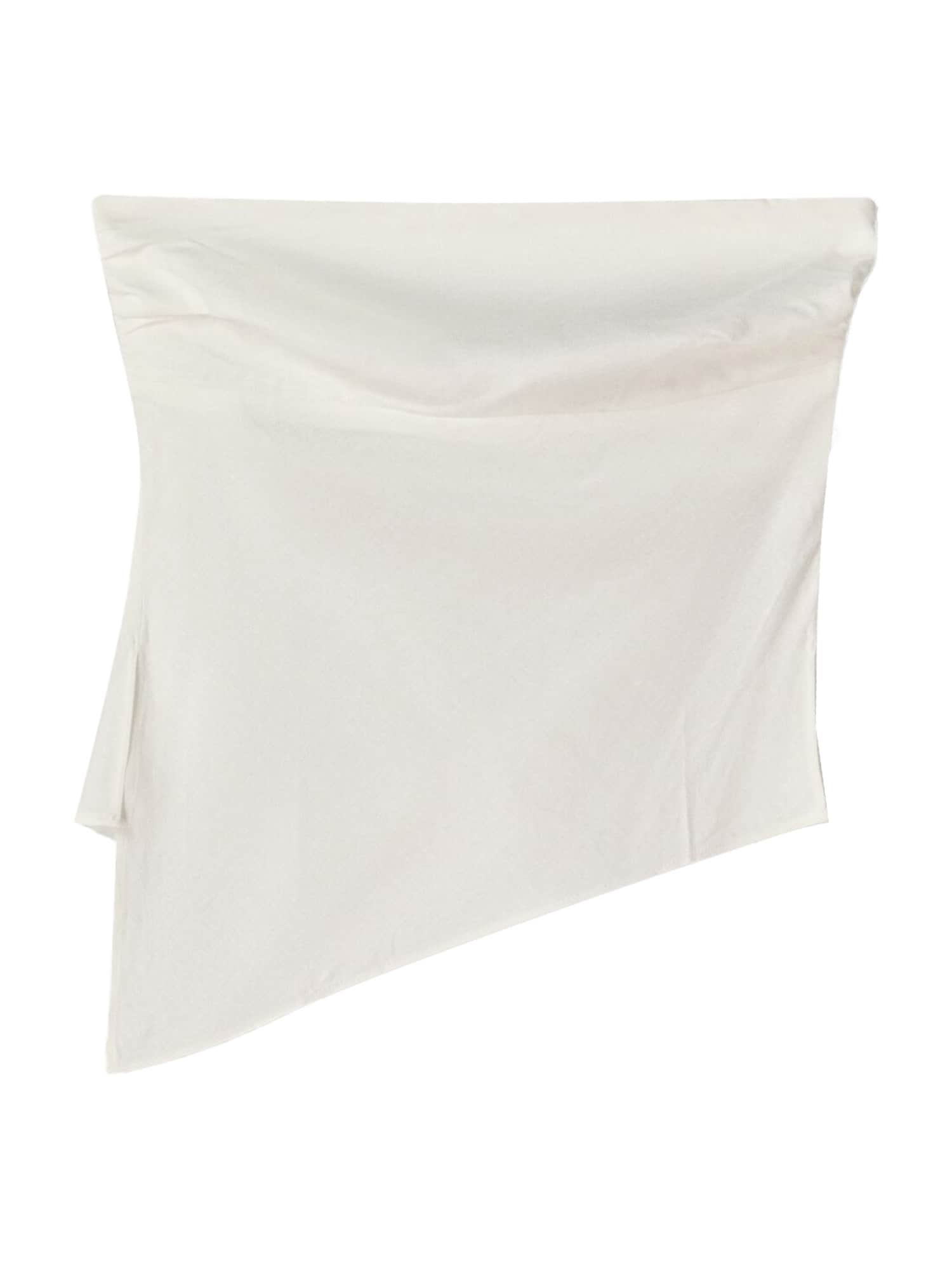 Bershka Top  alb murdar