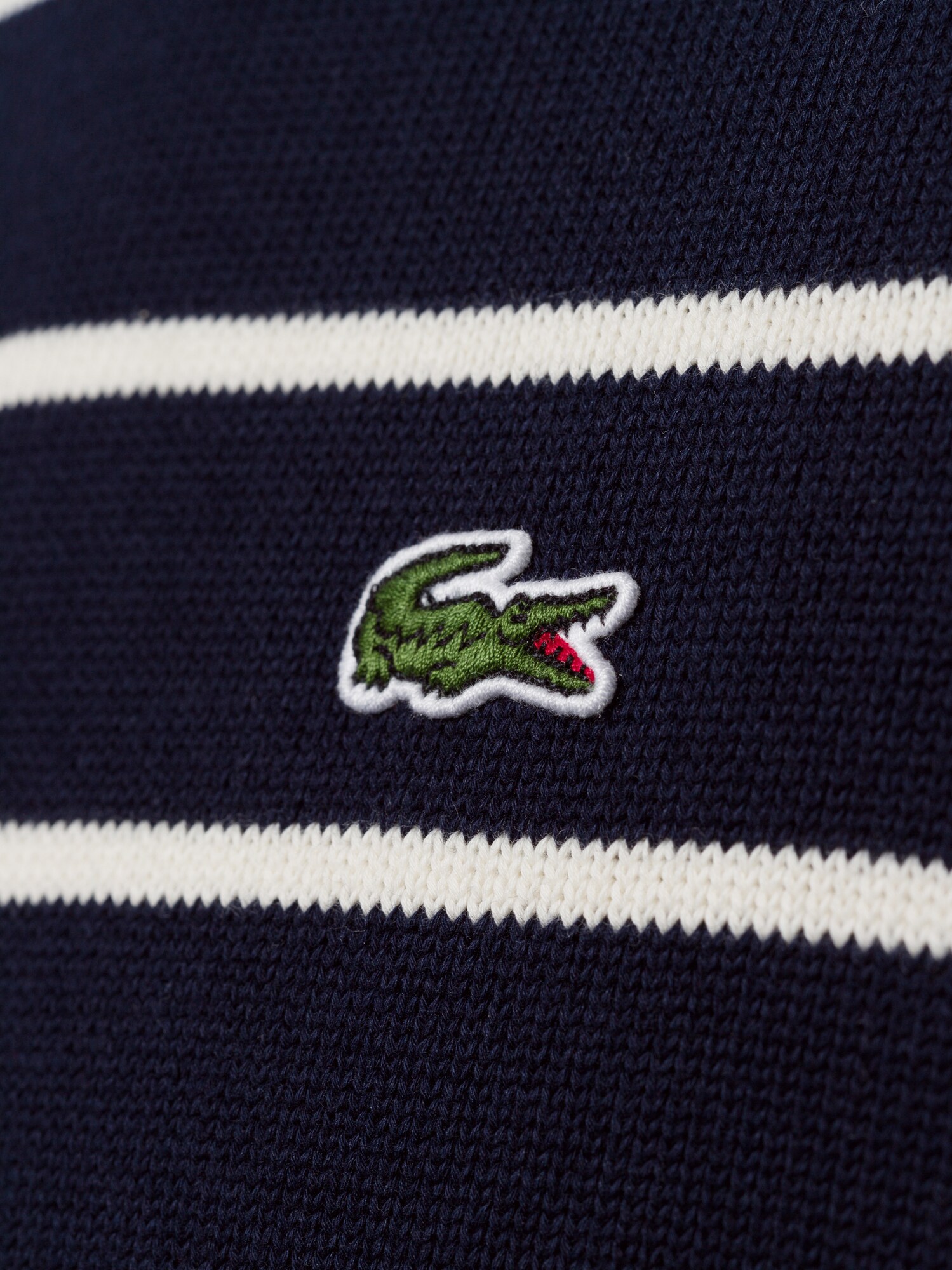LACOSTE Sveter  námornícka modrá / biela (obrázok 3)