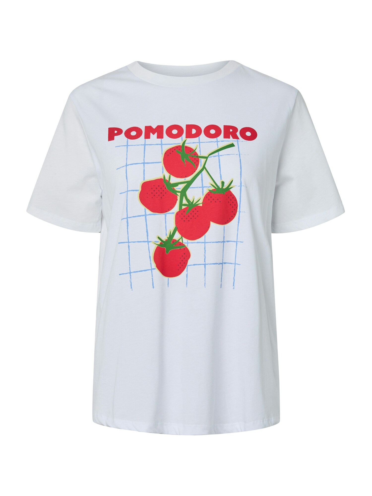 PIECES Tricou 'PCPOMA'  verde închis / roșu / alb