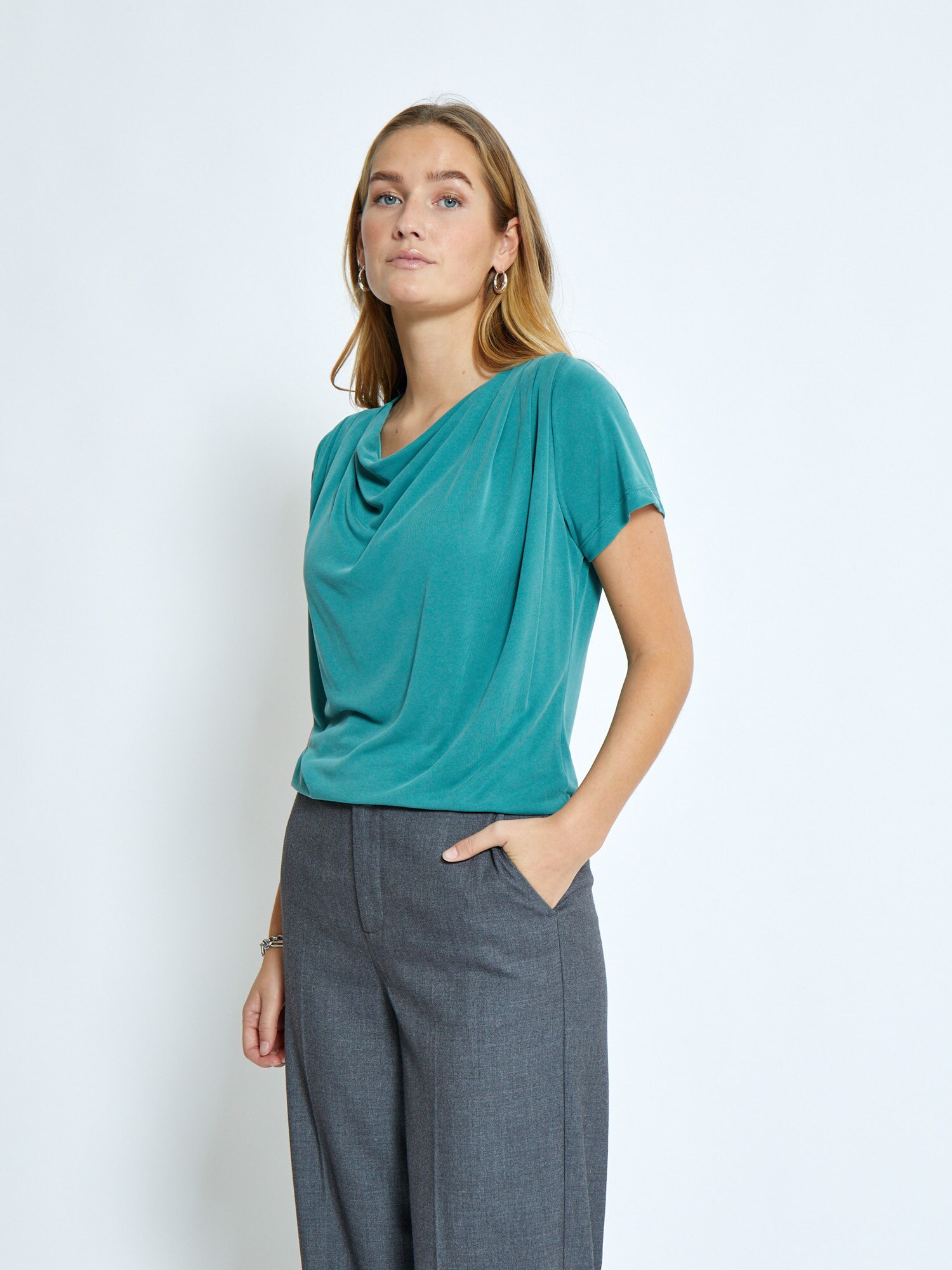 minus Tricou Soleima  verde smarald