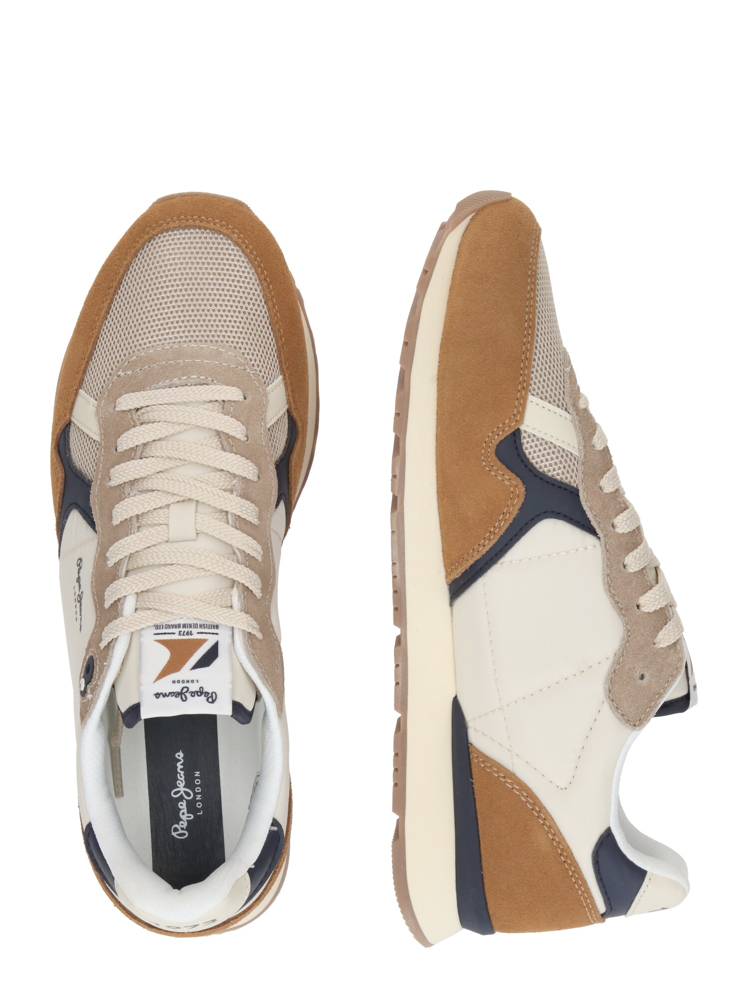 Pepe Jeans Zapatillas deportivas bajas 'Brit Camp'  beige / marino / marrón / capuchino
