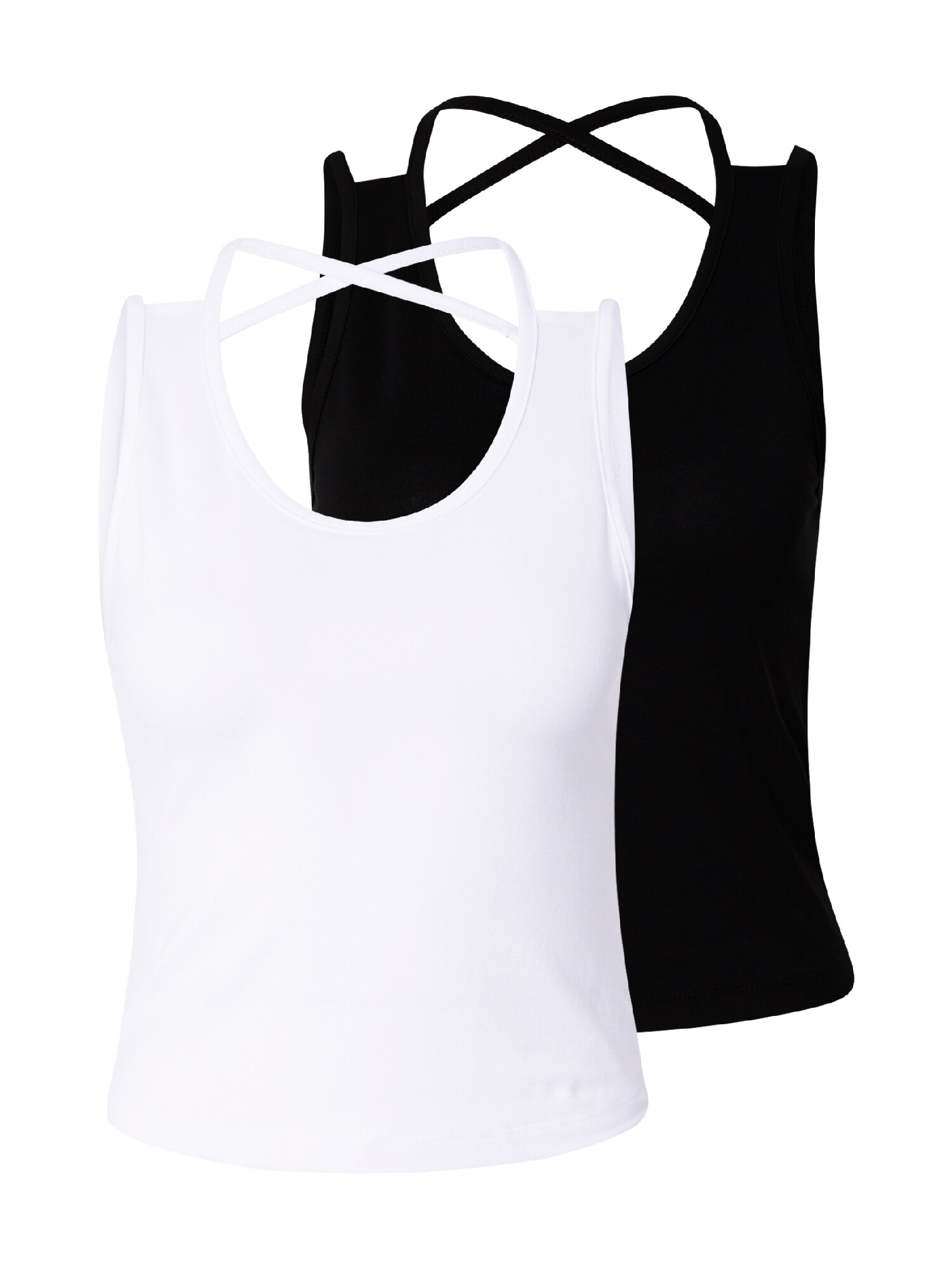 ABOUT YOU Top Jarina negru / alb