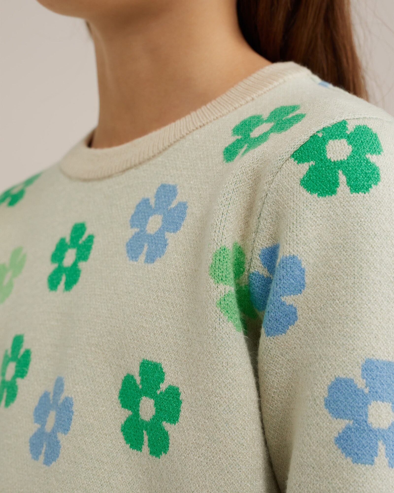 WE Fashion Pulóver  égkék / zöld / menta termék 2. képe