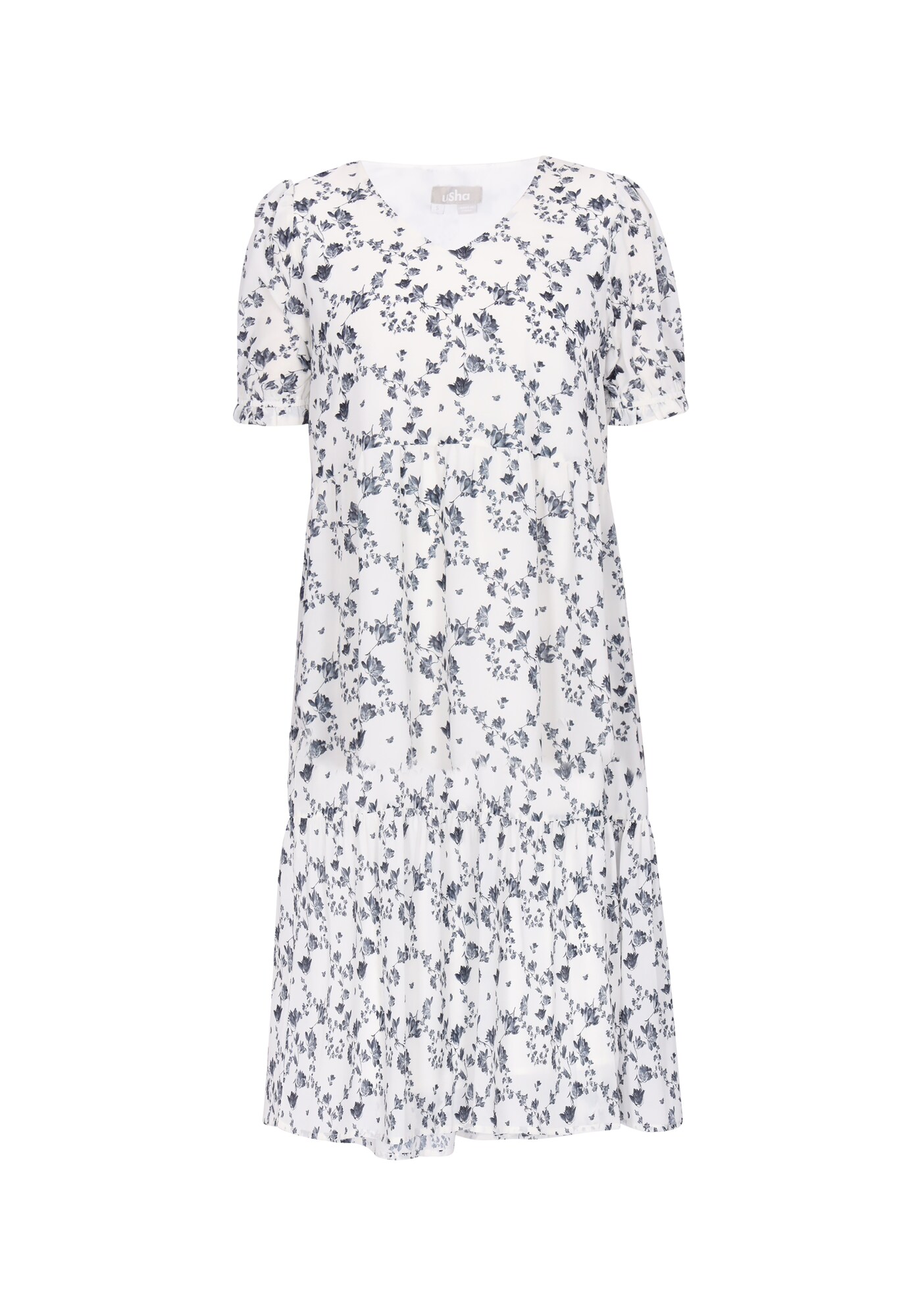 Usha Vestido  negro / blanco