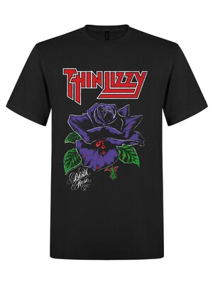 Thin Lizzy Camiseta 'Thin Lizzy Black Rose T-Shirt'  negro