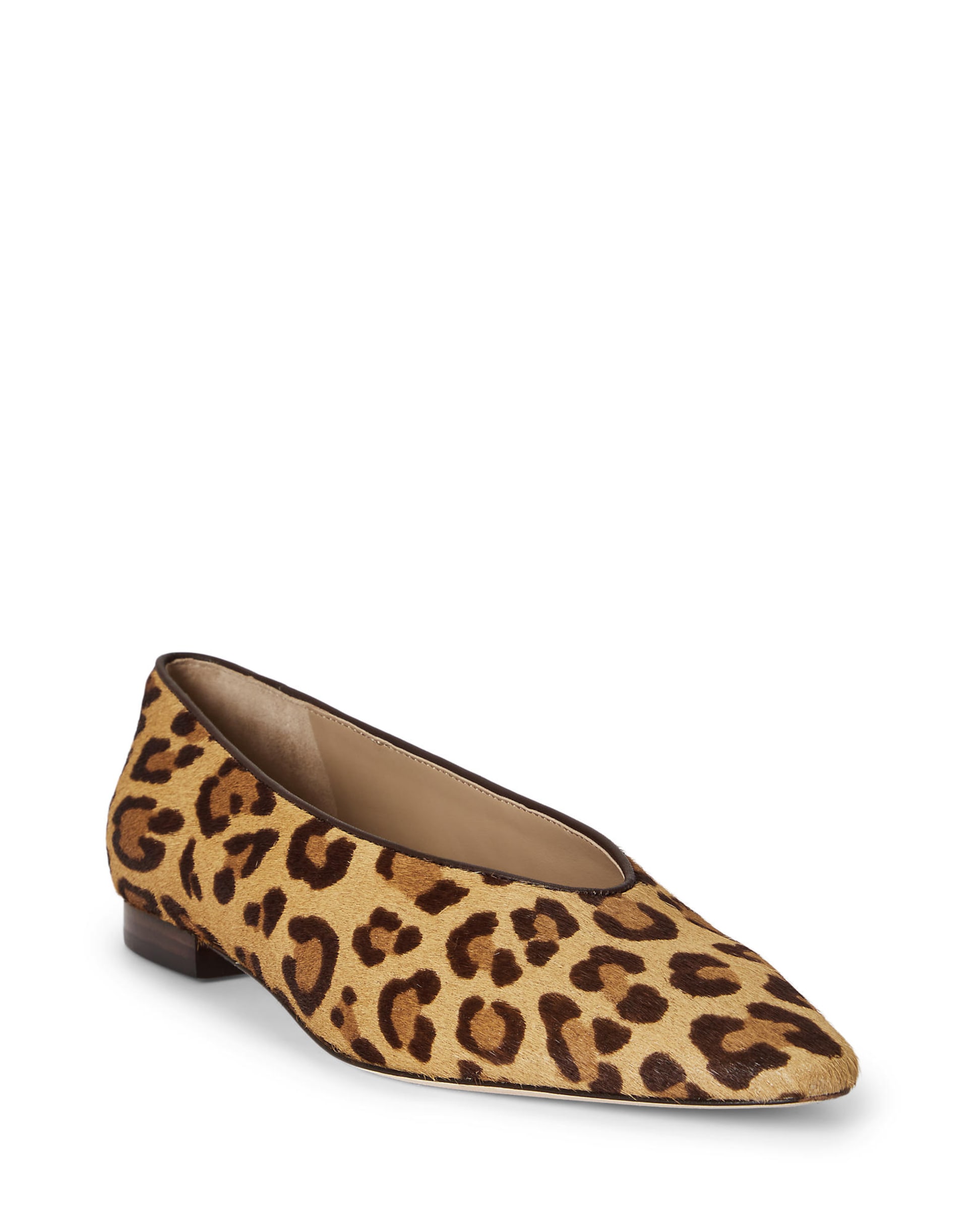 Lauren Ralph Lauren Audri Leopard-Print Haircalf Ballet Flat ballerinaskor dam – bild 7