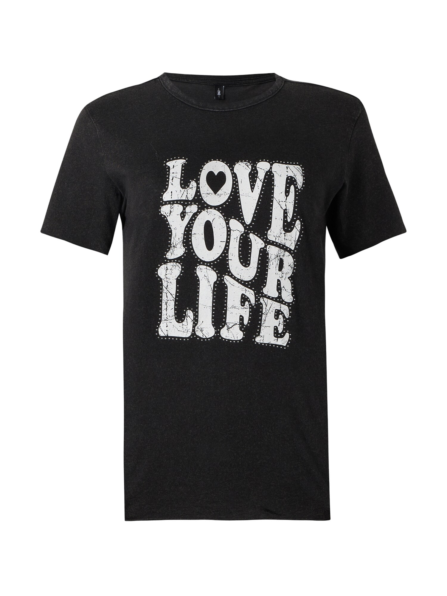 ONLY Tricou ONLLUCY  negru / alb