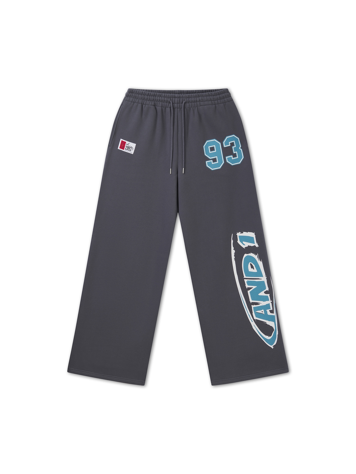 AND1 Pantaloni sport opal / verde petrol / roșu / alb