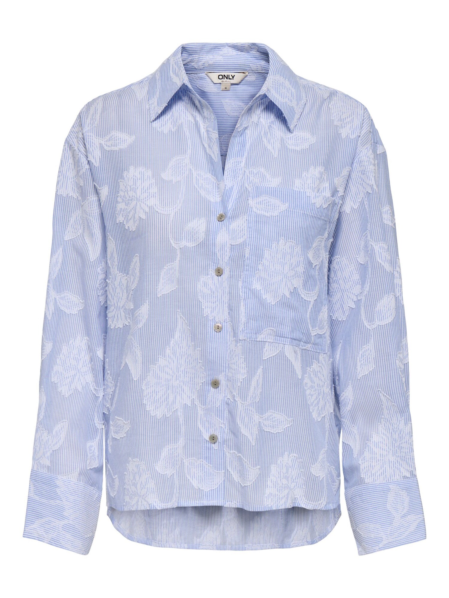 Only Blouse 'ONLAstana' Lichtblauw / Wit