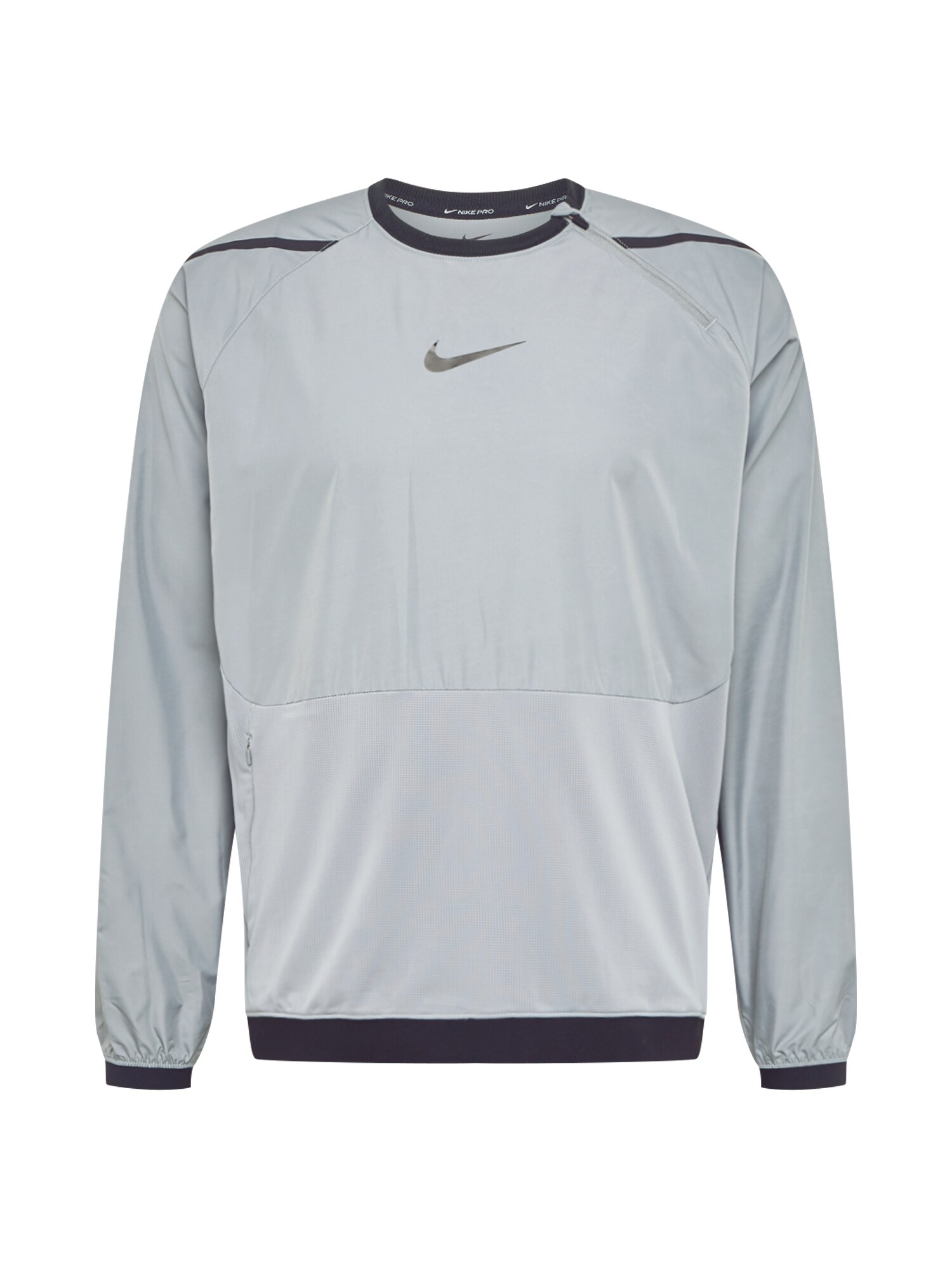 NIKE Sportiniai marškinėliai 'Nike Pro'  juoda / pilka