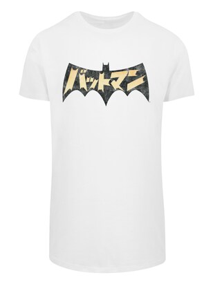 F4NT4STIC Shirt ‘DC Comics Superhelden Batman’ Pasteelgeel / Zwart / Wit