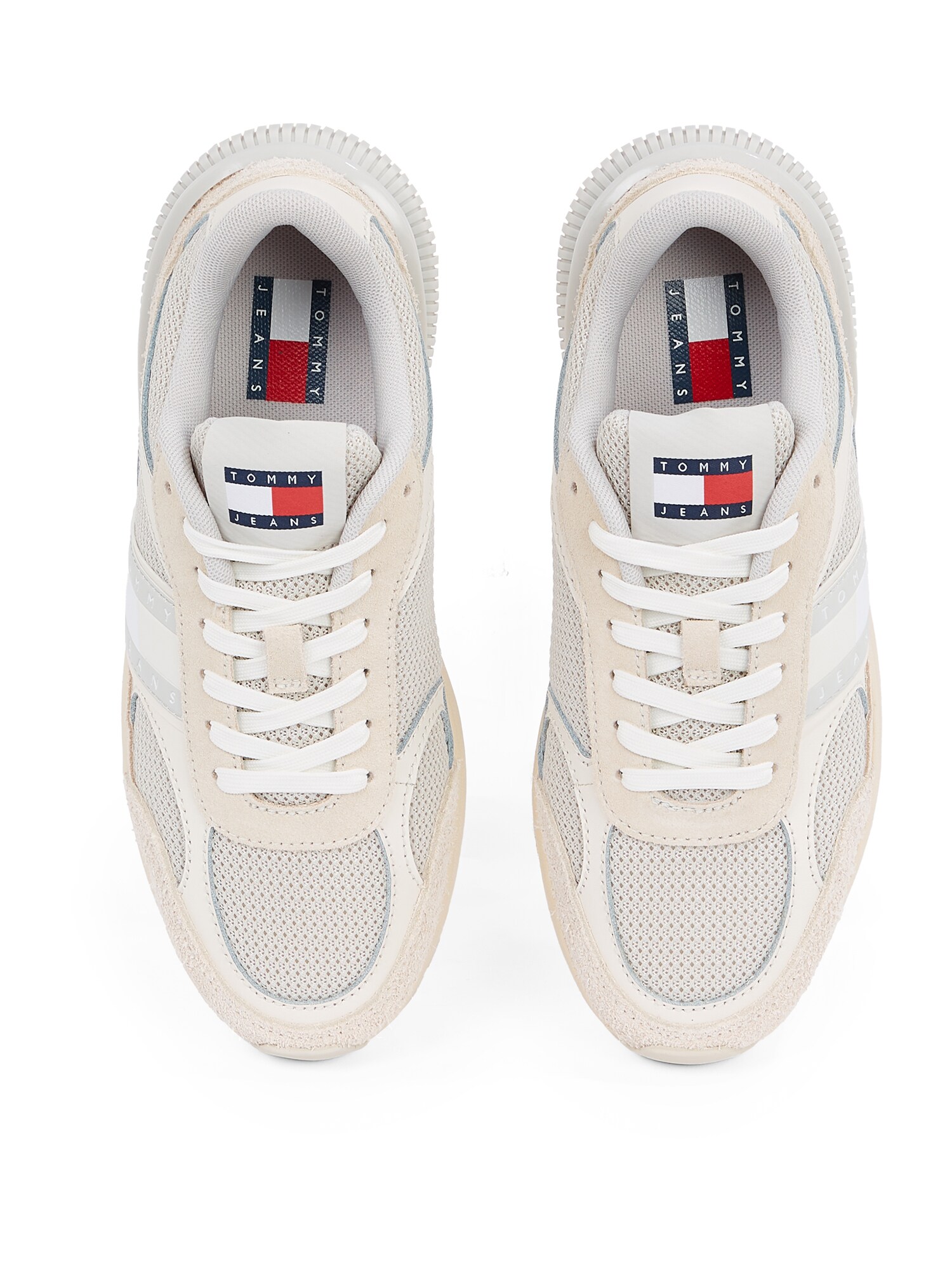 Tommy Jeans Nízke tenisky 'TECH RUNNER' krémová / svetlobéžová / námornícka modrá / biela (obrázok 3)